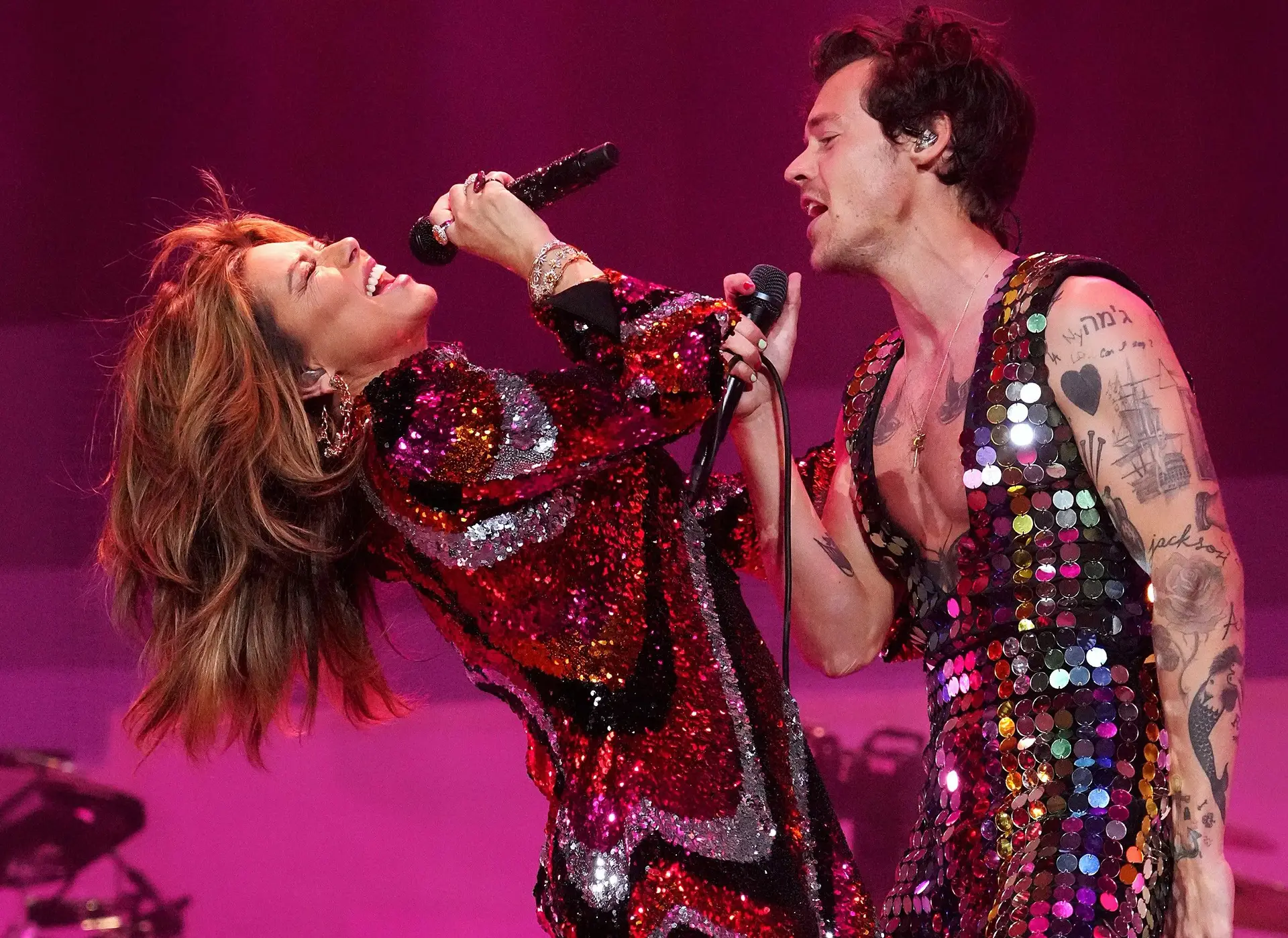 Harry Styles e Shania Twain juntos no festival Coachella. “Ela ensinou-me que os homens são lixo”