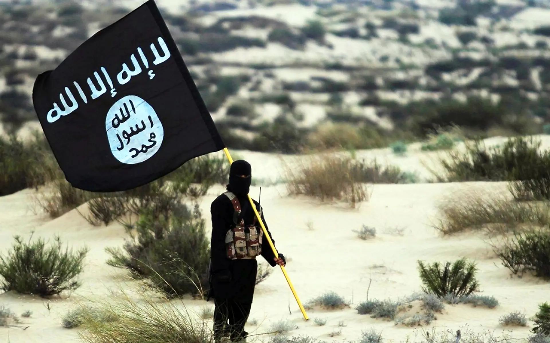 Bandeira do autoproclamado Estado Islâmico (Daesh)