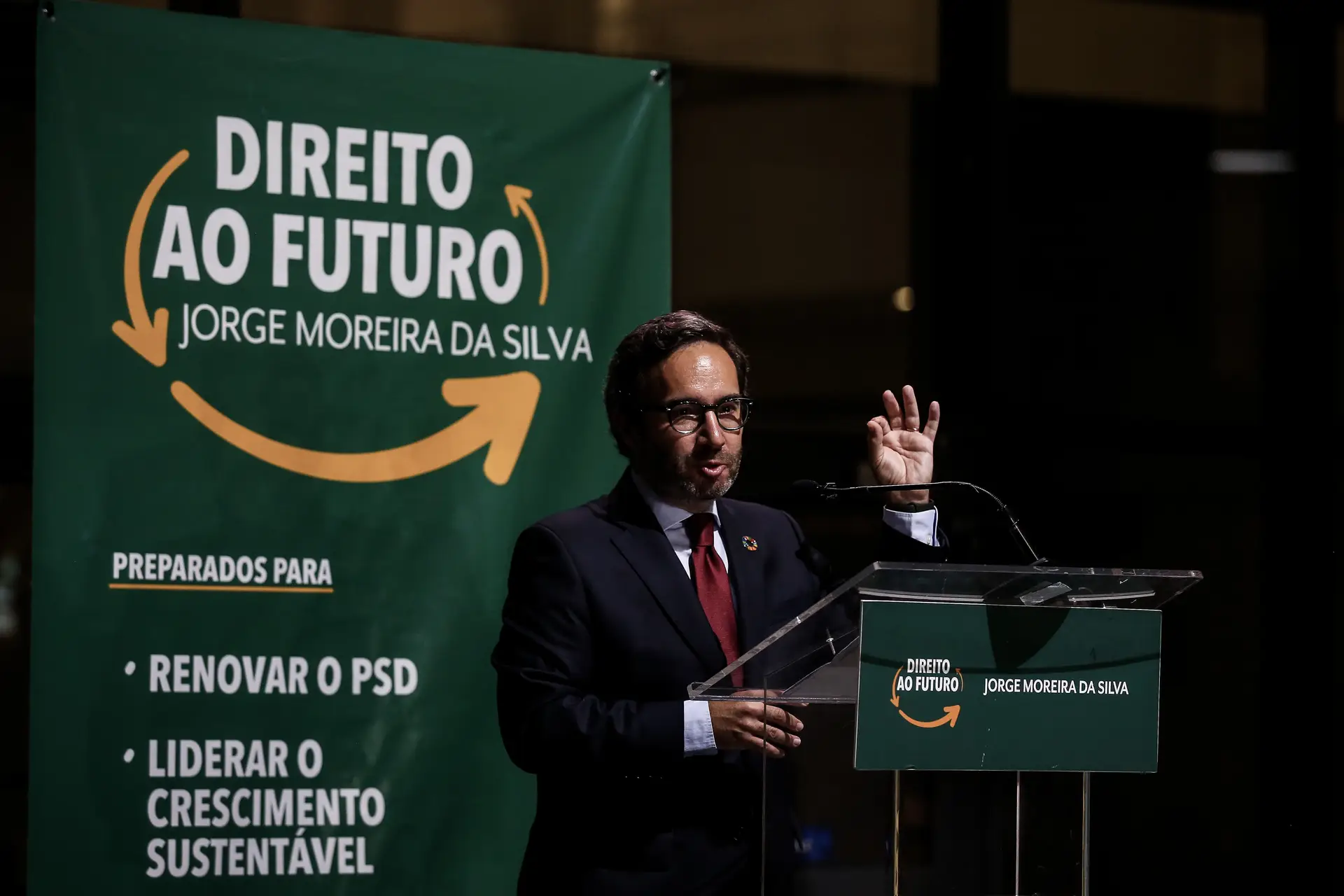 Jorge Moreira da Silva a assumir a derrota nas eleições diretas