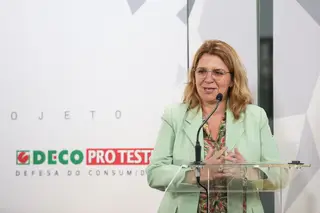 Rita Pinho Rodrigues, da Deco Proteste, interviu antes do painel de discussão