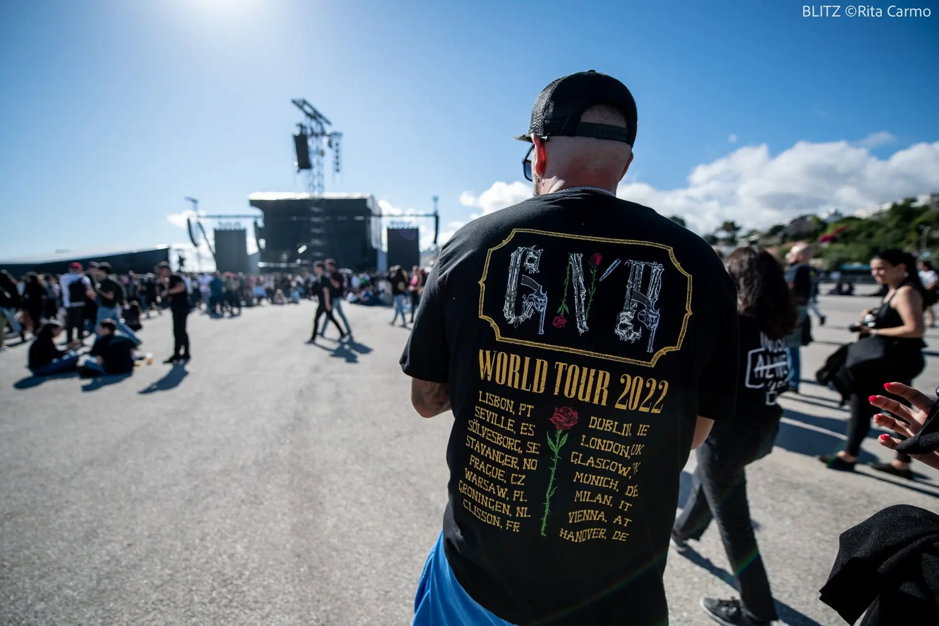 Ambiente no concerto de Guns N'Roses, Algés