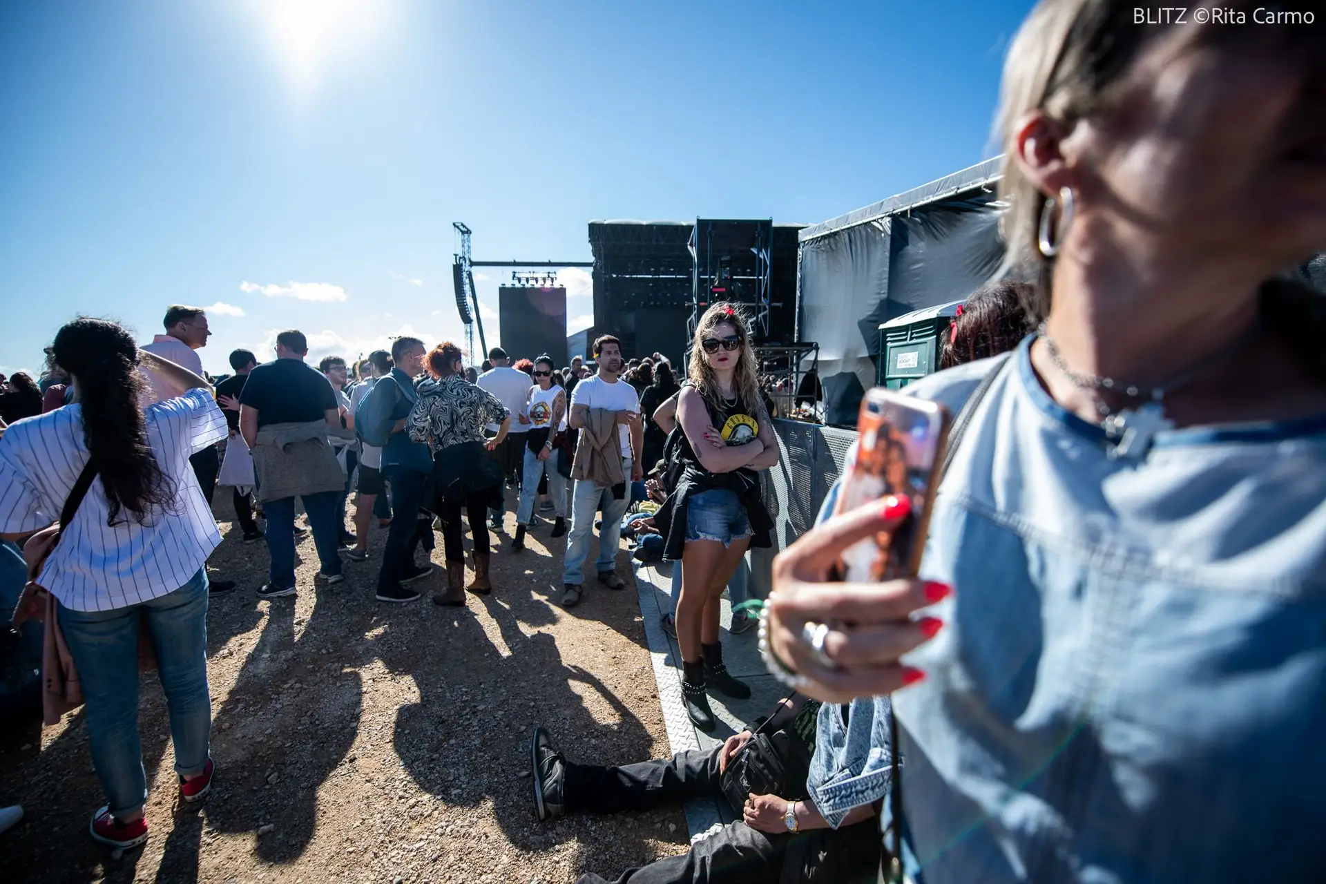 Ambiente no concerto de Guns N'Roses, Algés