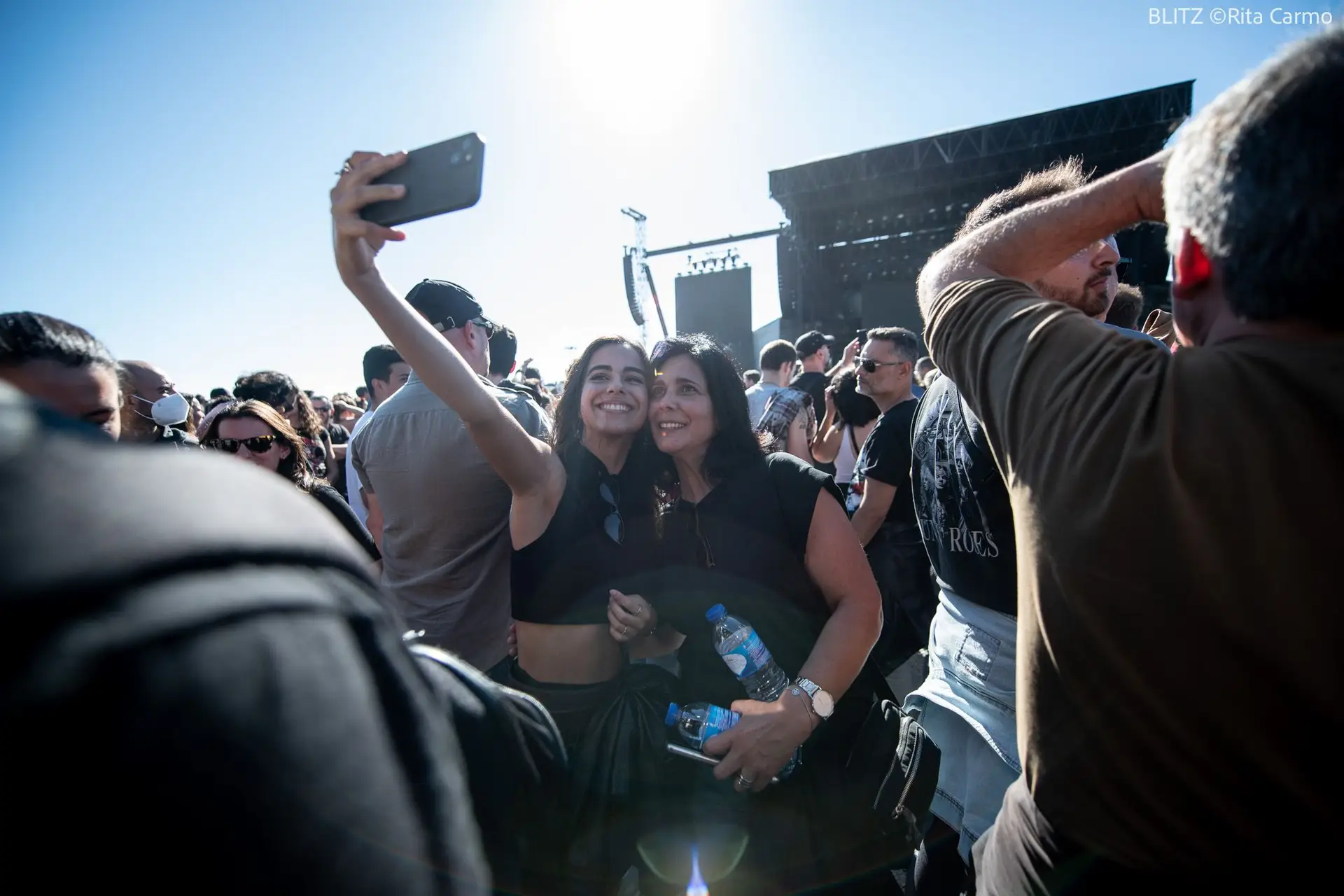 Ambiente no concerto de Guns N'Roses, Algés