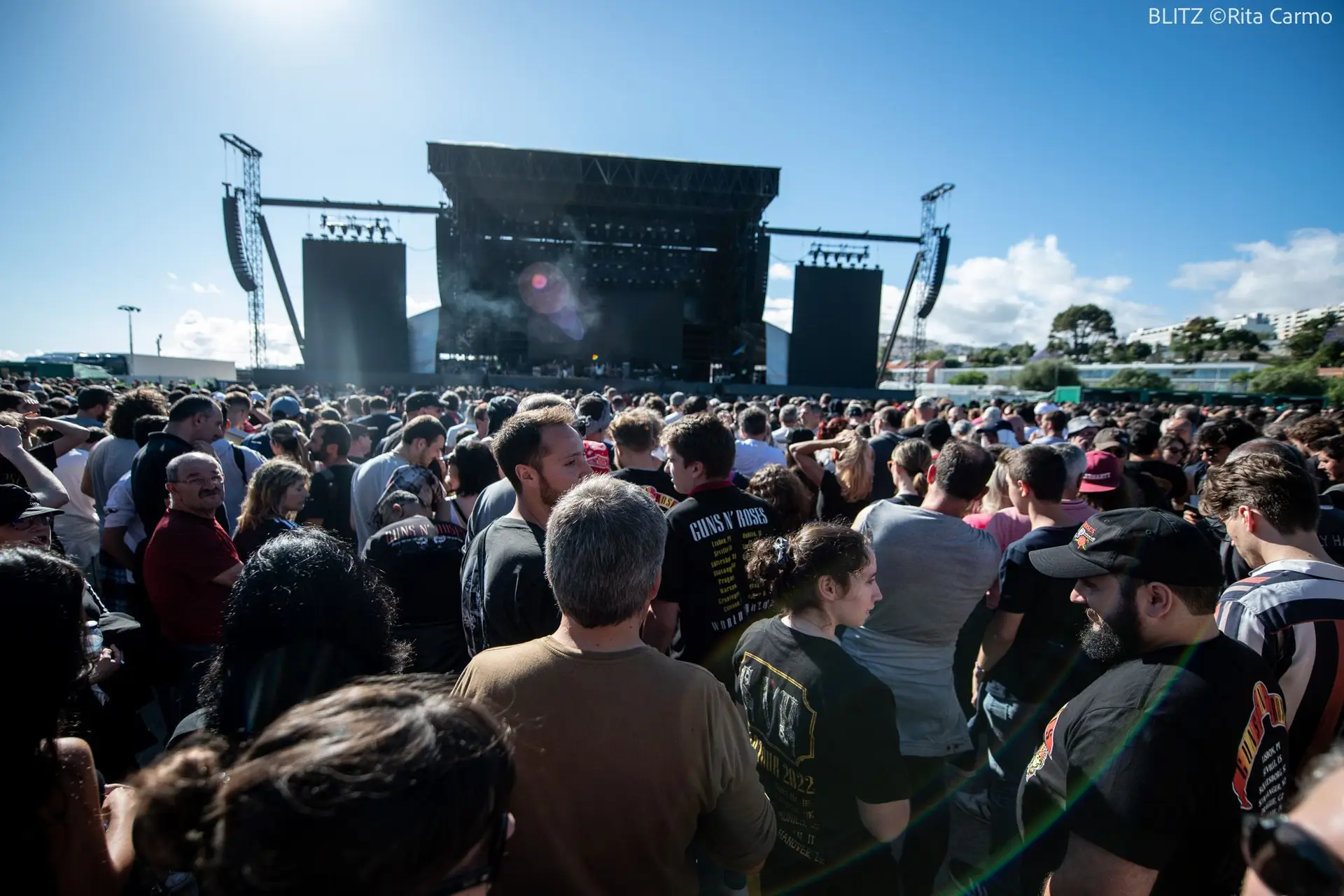 Ambiente no concerto de Guns N'Roses, Algés