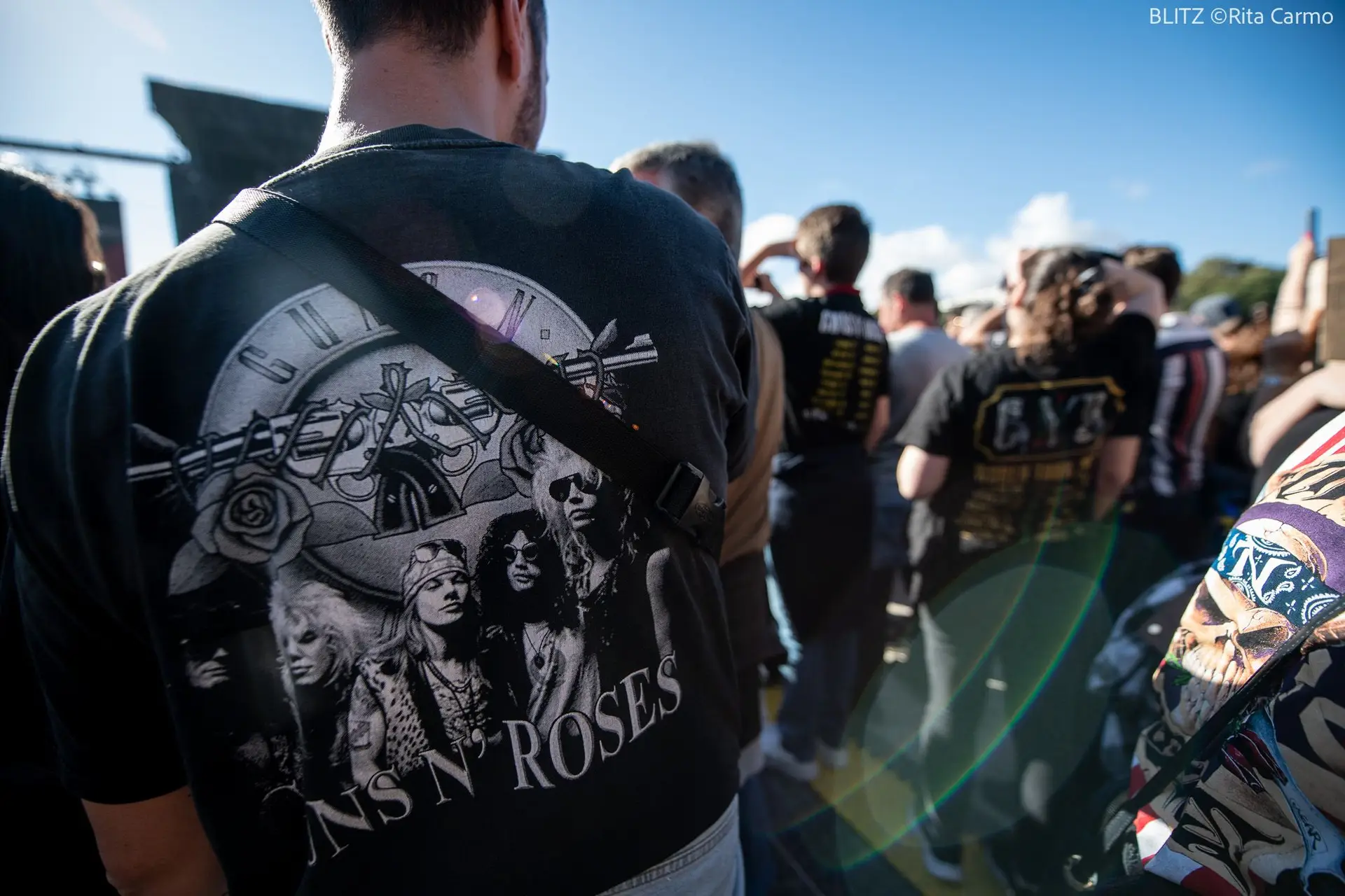 Ambiente no concerto de Guns N'Roses, Algés