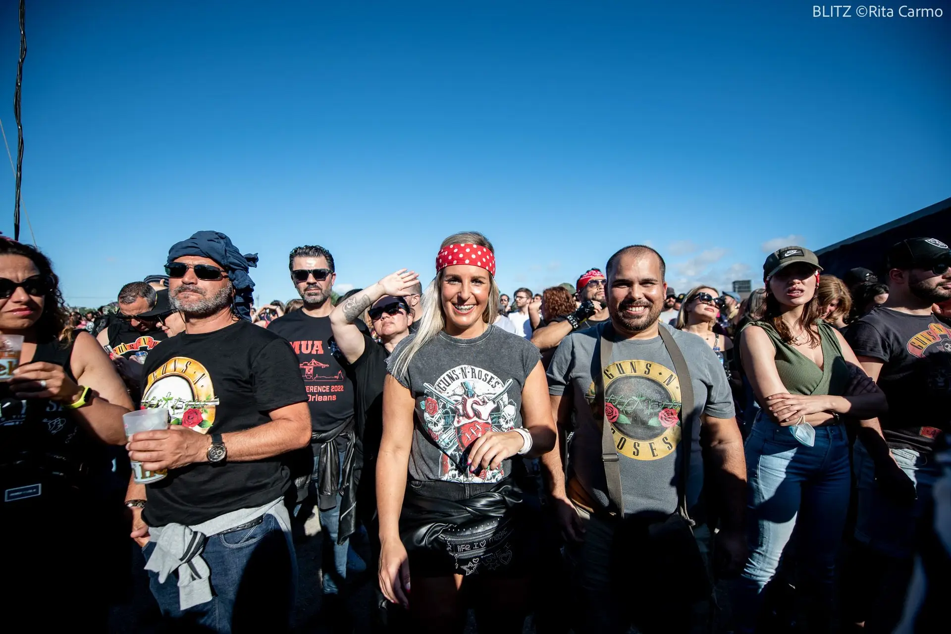 Ambiente no concerto de Guns N'Roses, Algés