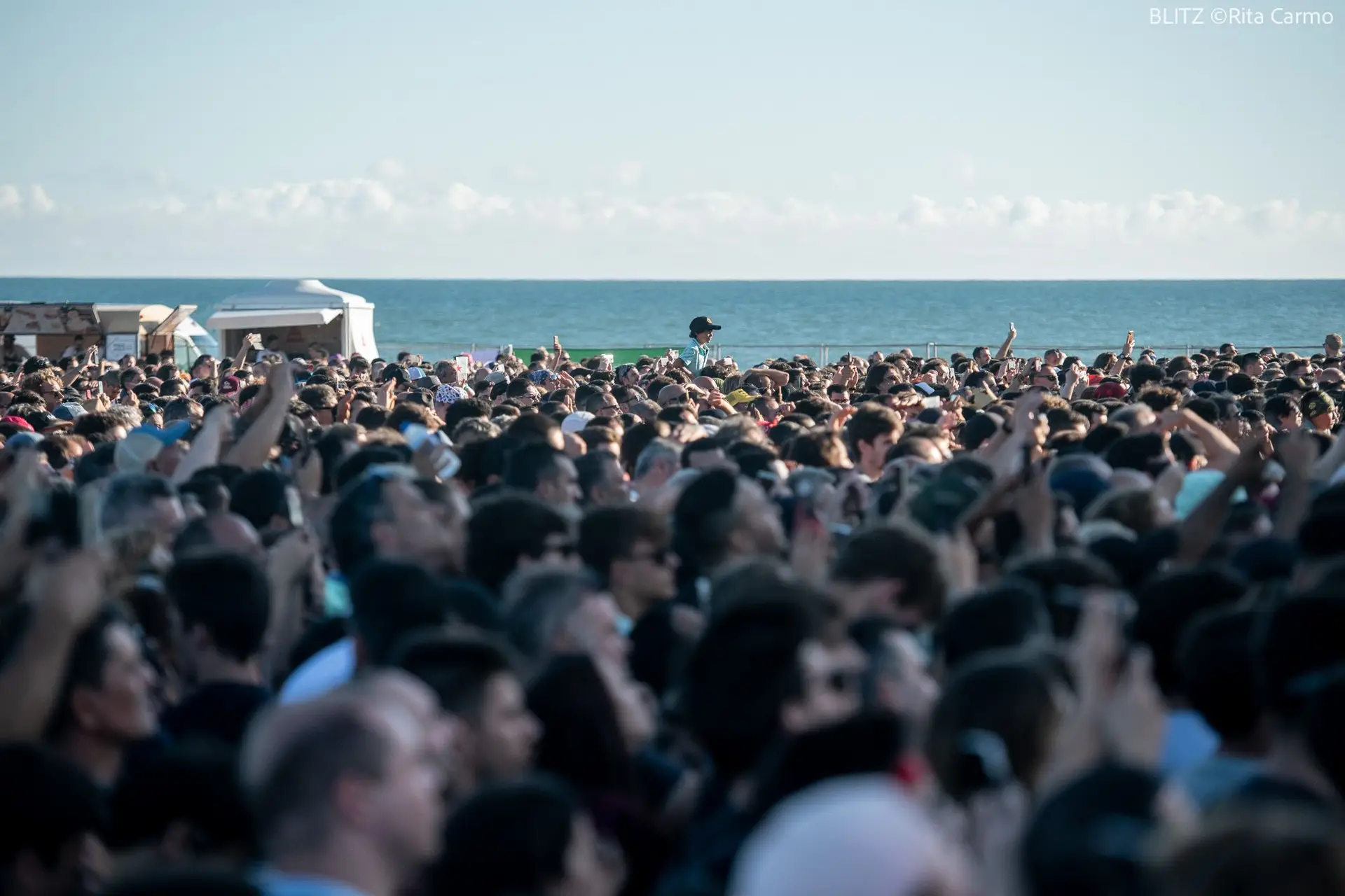 Ambiente no concerto de Guns N'Roses, Algés