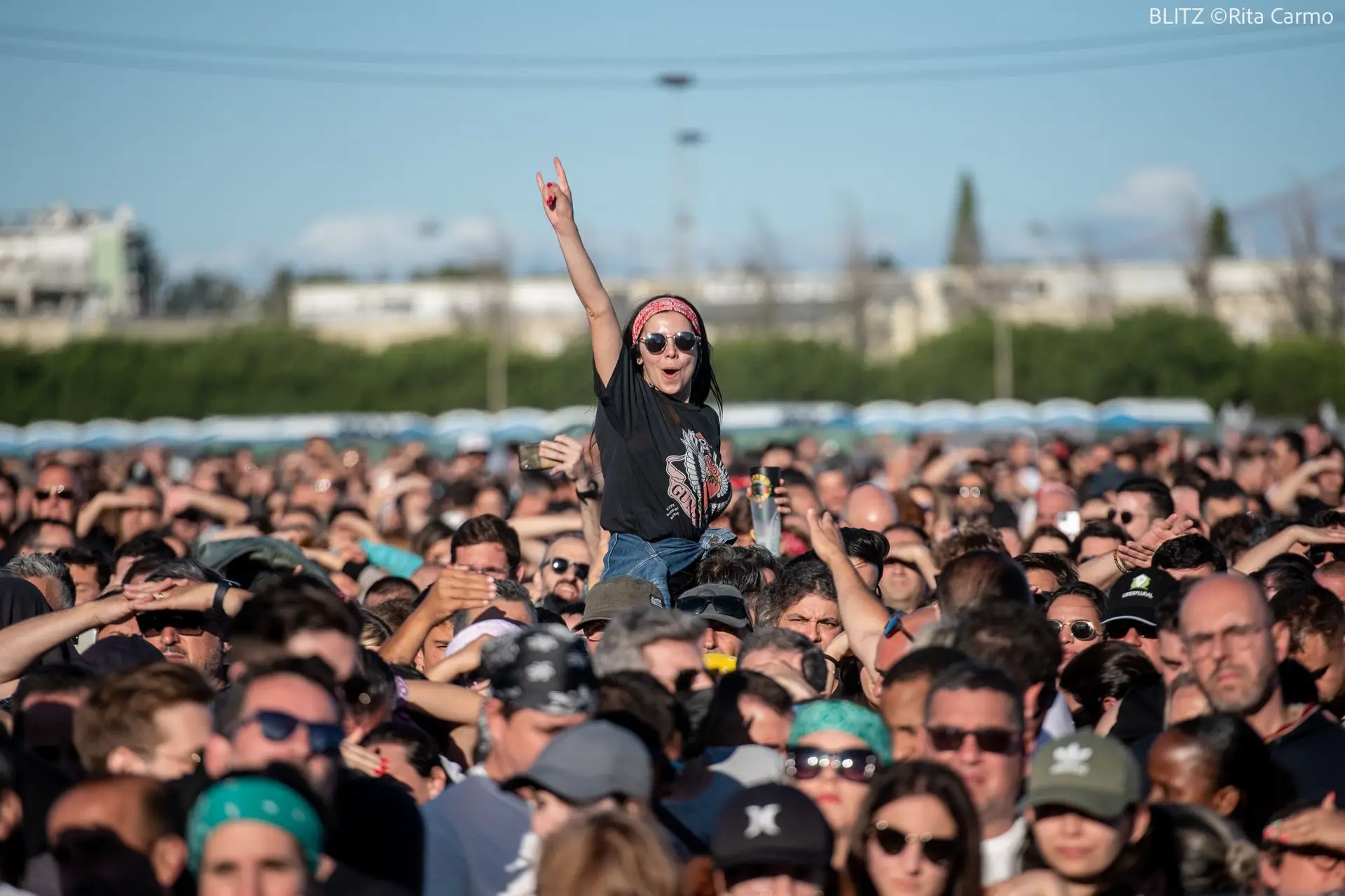Ambiente no concerto de Guns N'Roses, Algés