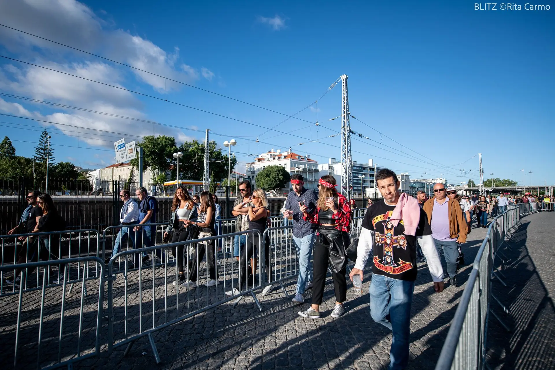 Ambiente no concerto de Guns N'Roses, Algés