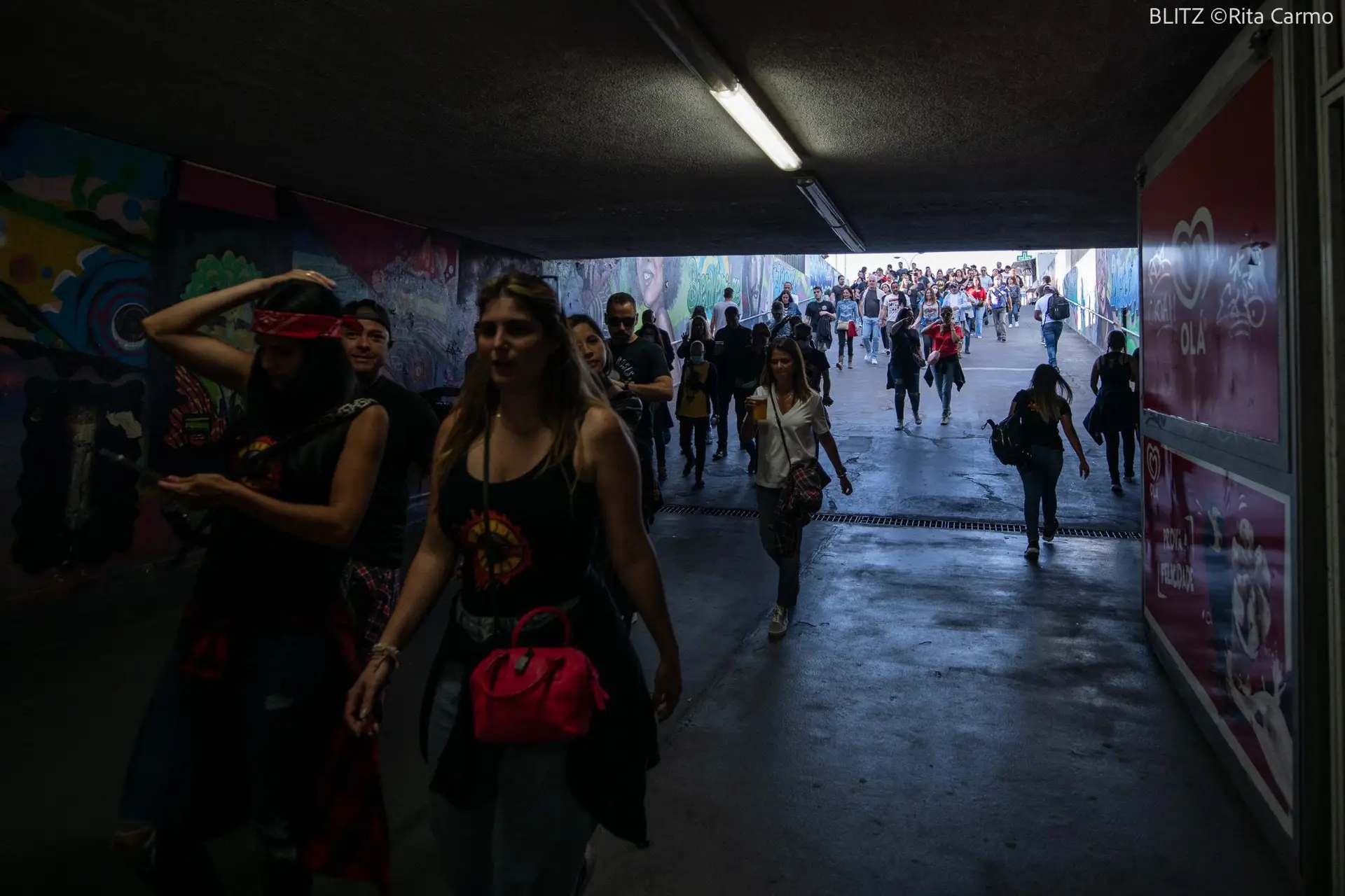 Ambiente no concerto de Guns N'Roses, Algés