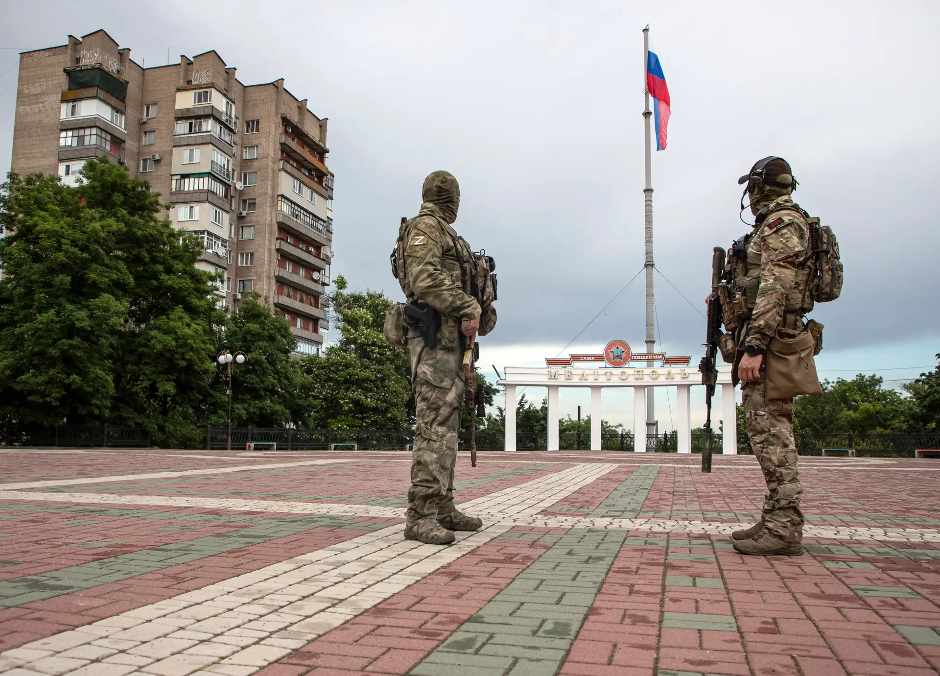 Forças russas em Melitopol