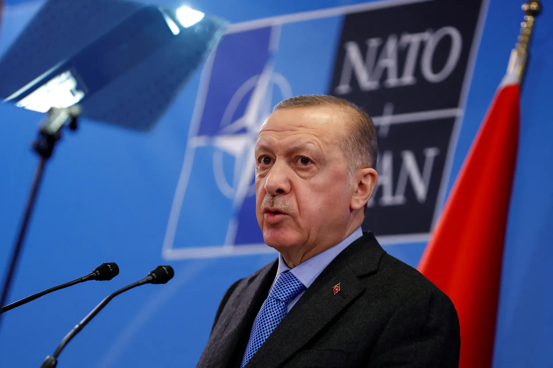 O Presidente turco, Recep Tayyip Erdogan