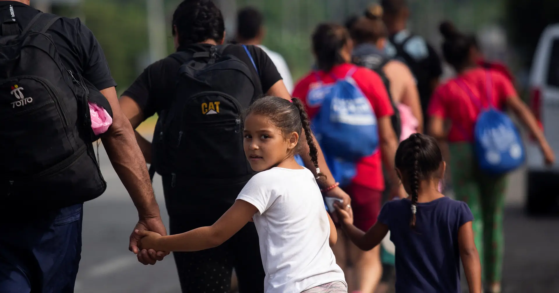 Dos caravanas con 4.300 migrantes salieron de la frontera sur de México