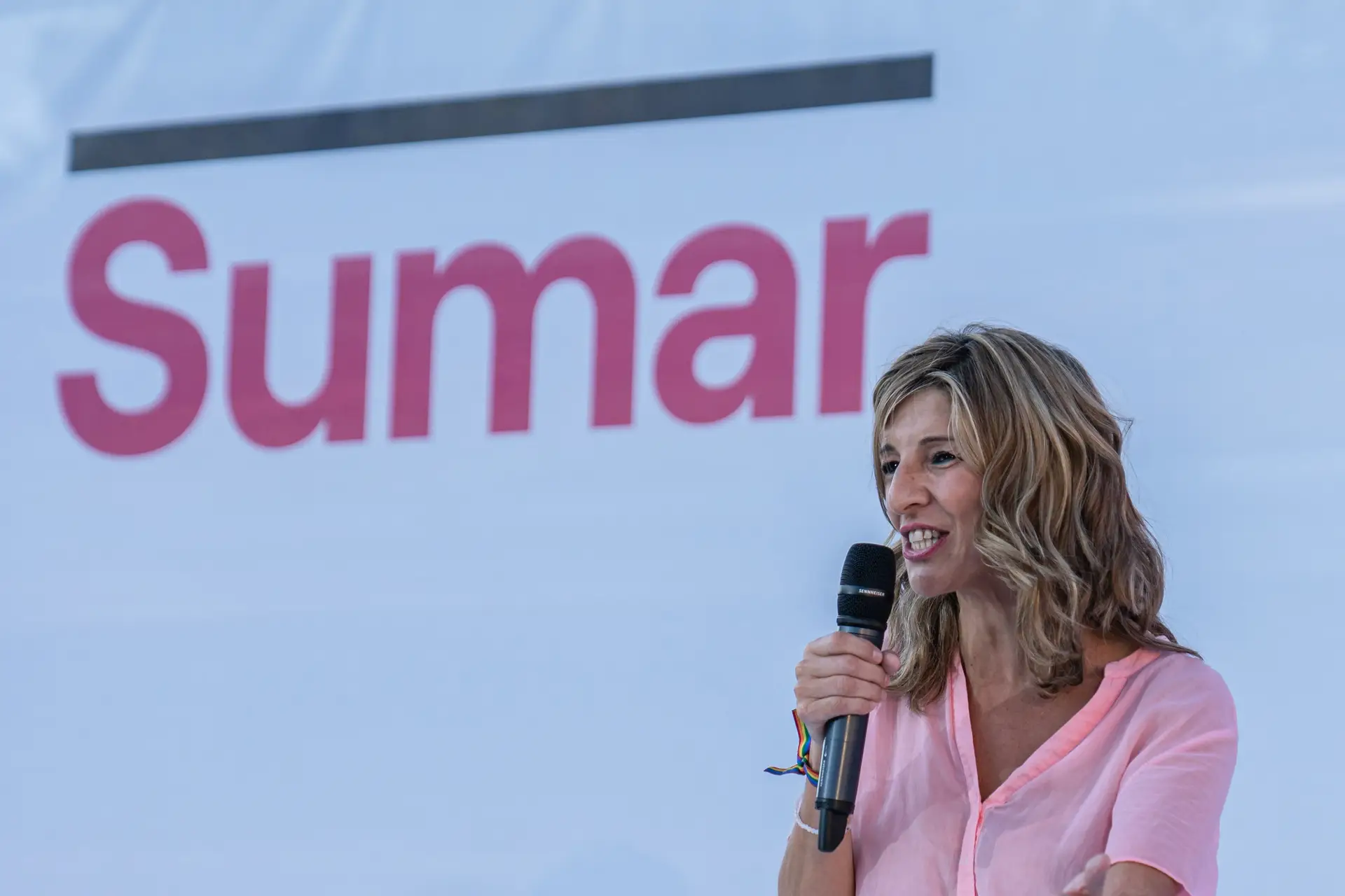 Yolanda Díaz apresentou a plataforma Somar num centro cultural de Madrid 