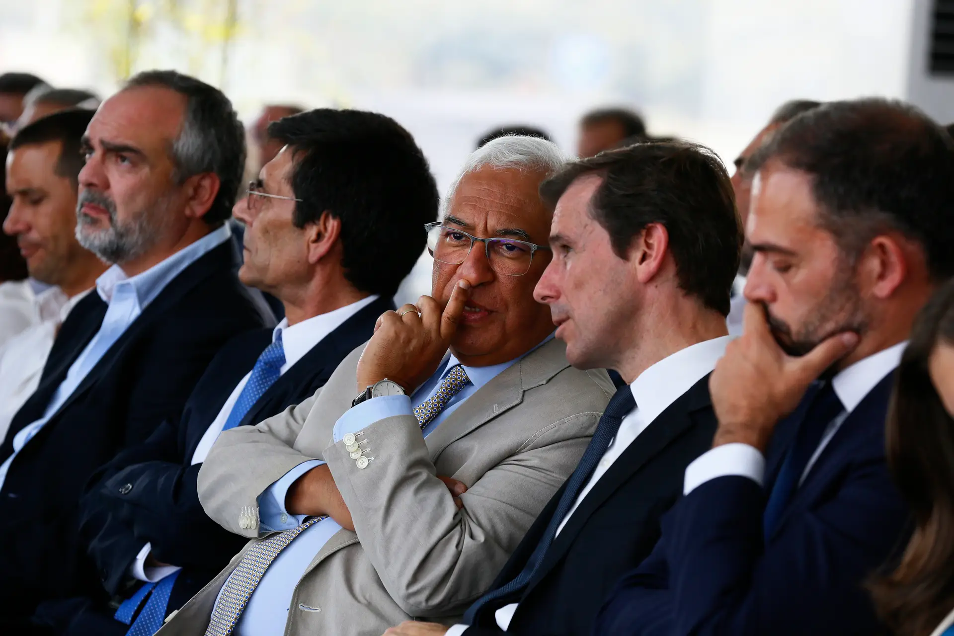 António Costa com Miguel Stilwell, CEO da EDP, esta sexta-feira em Alqueva.