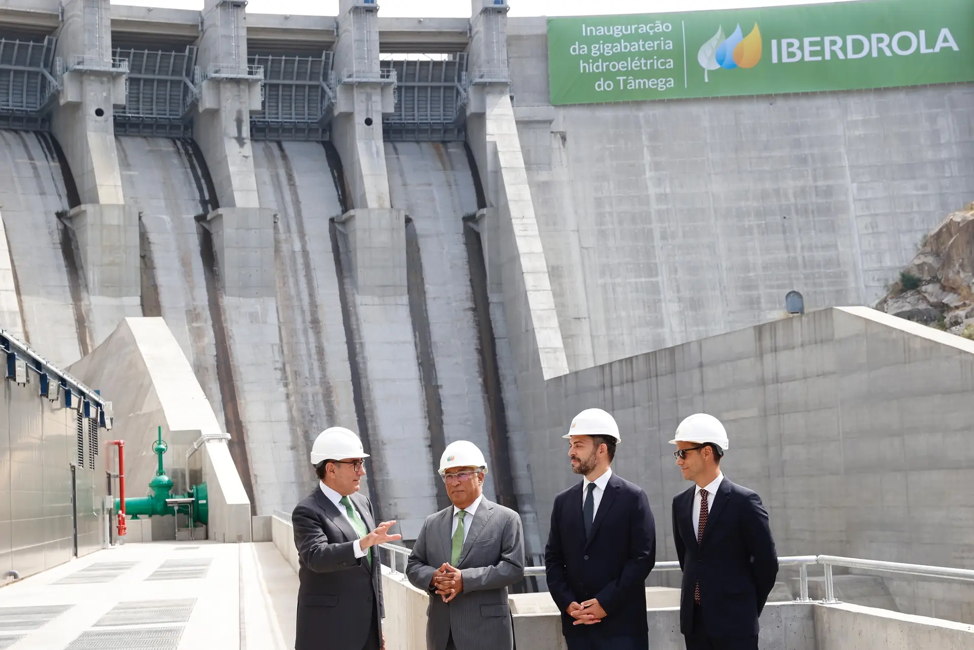 António Costa na inauguração do complexo hidroelétrico do Tâmega. 
