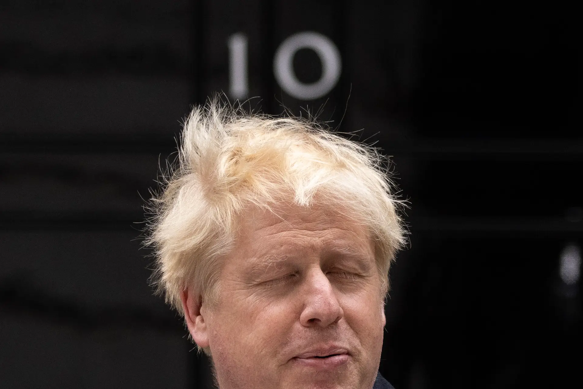 Boris Johnson durante o seu discurso de renúncia ao cargo, a 7 de julho de 2022 
