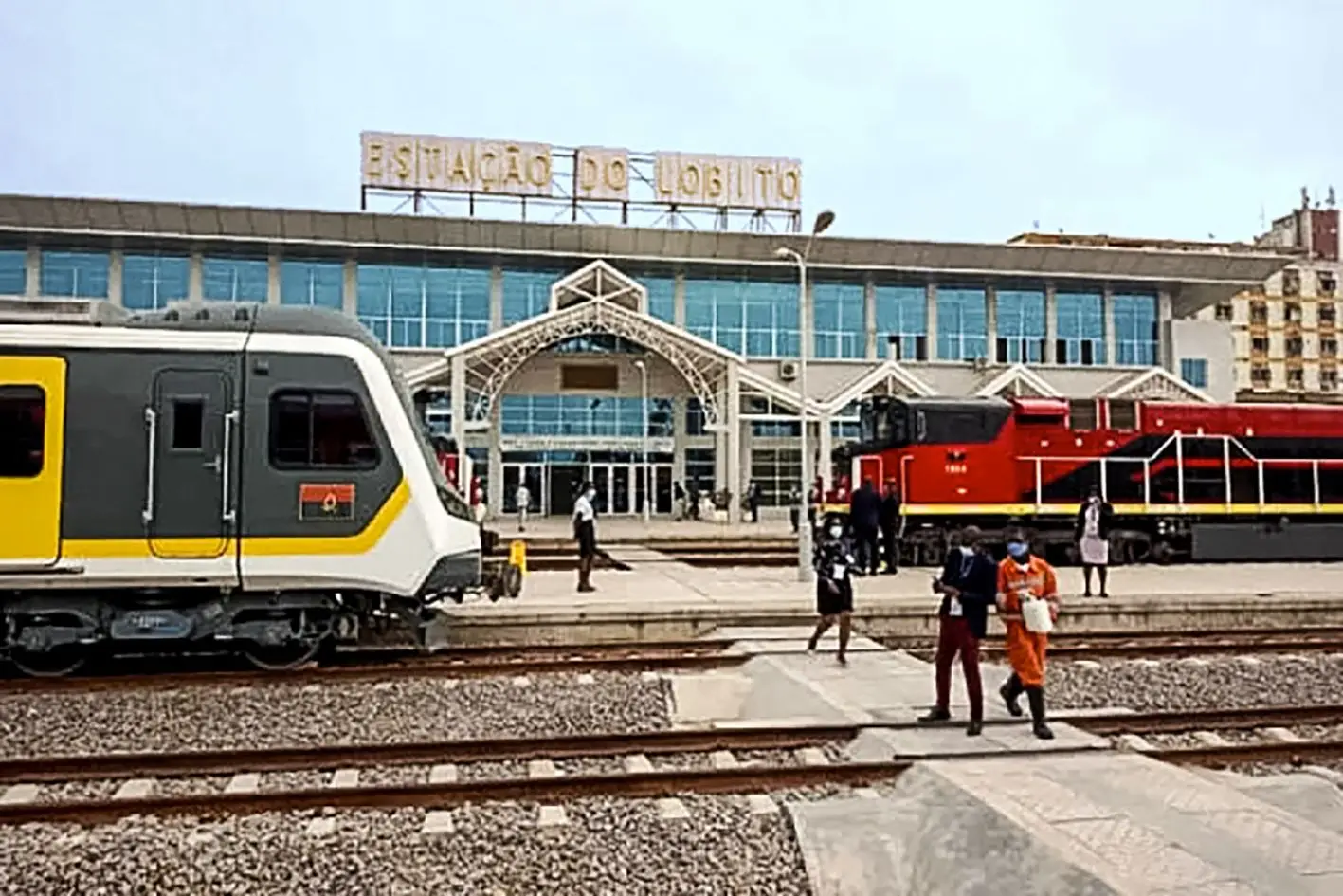 Estação ferroviária do Lobito, na costa atlântica de Angola