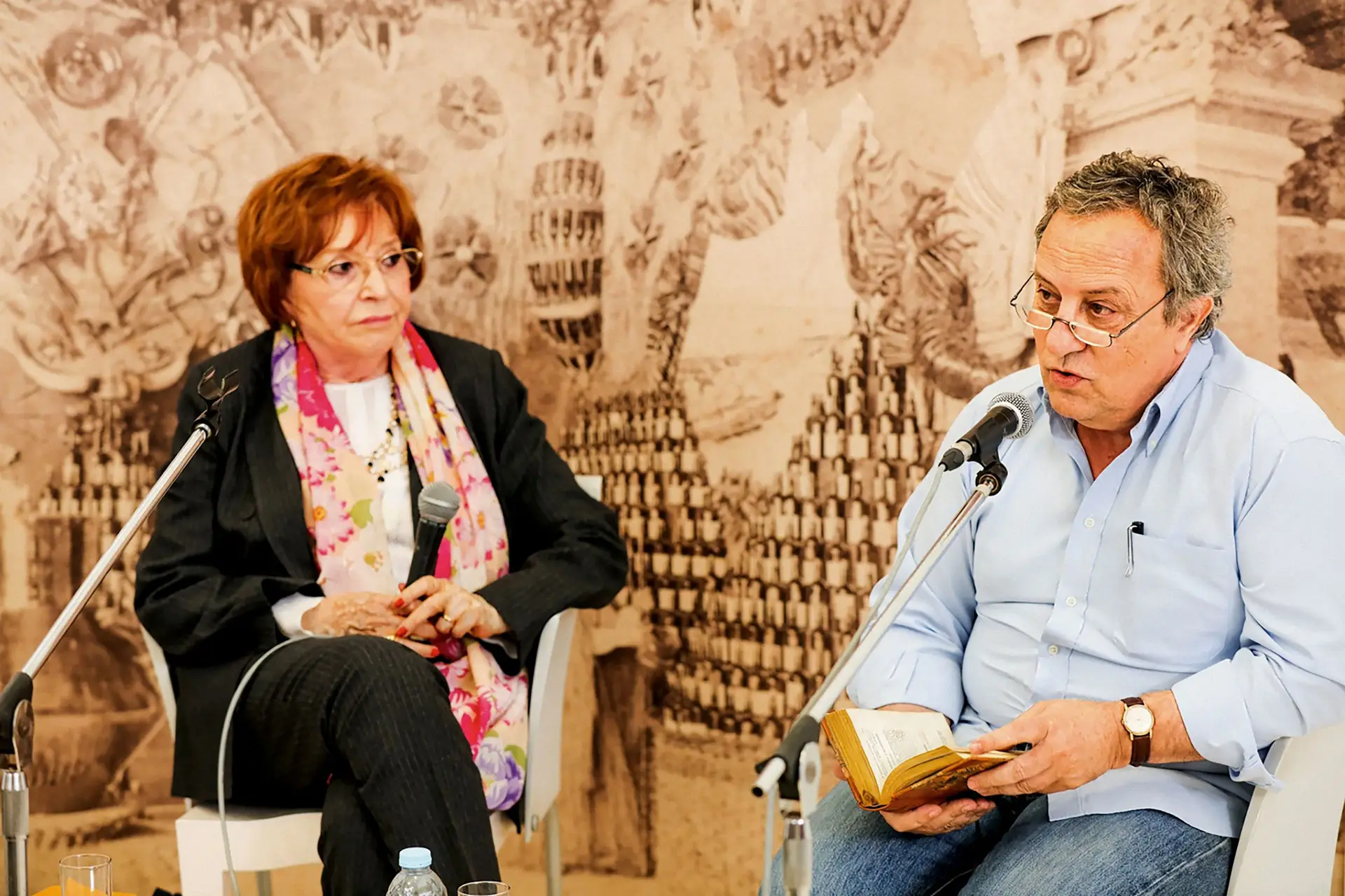 Maria de Lourdes Modesto e João Paulo Martins