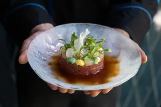 Tártaro de atum dos Açores, citrinos e ponzu