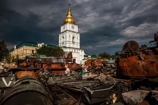 Уничтоженная российская военная техника в Киеве