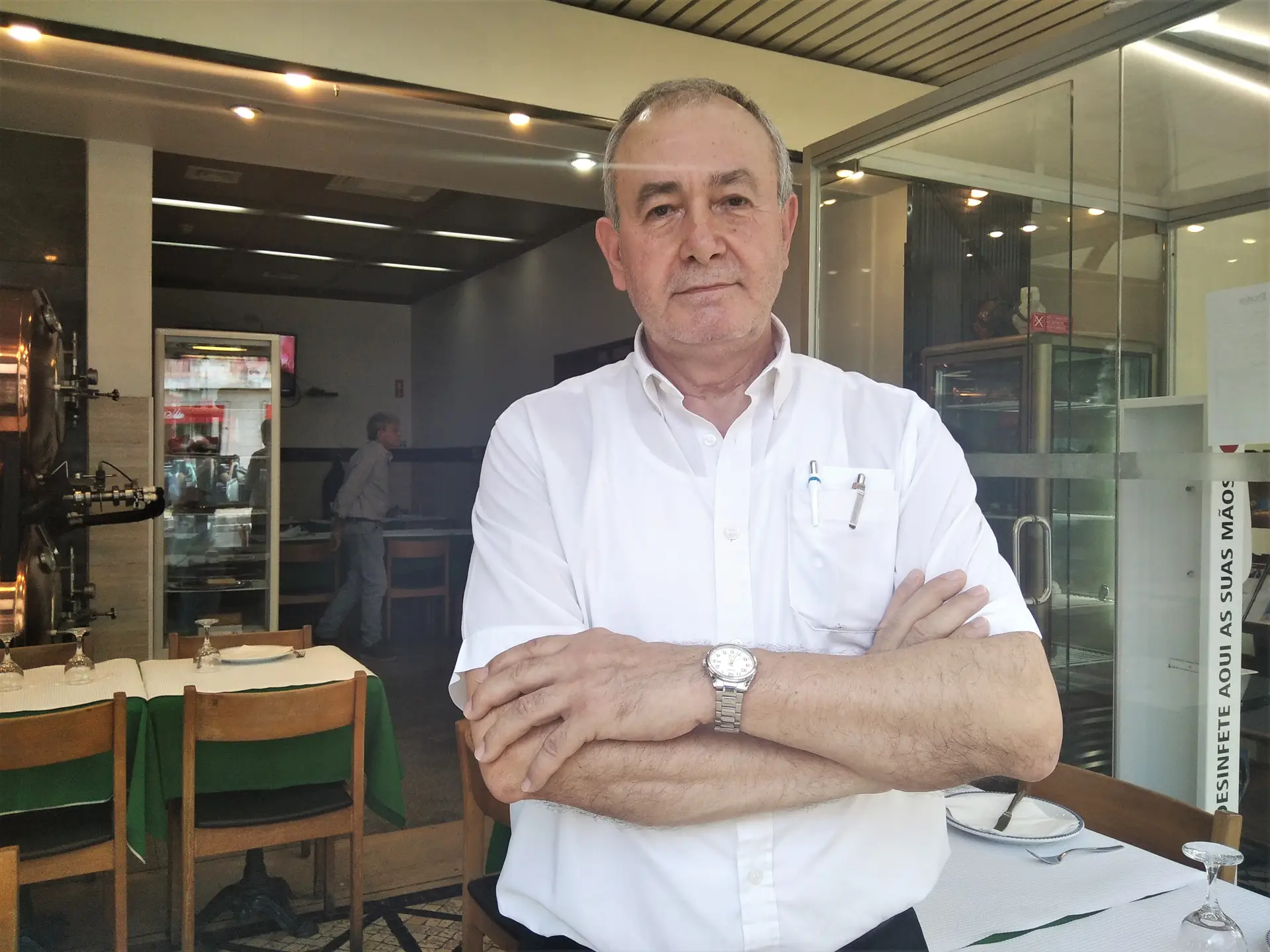 João Almeida, funcionário do restaurante O Pote