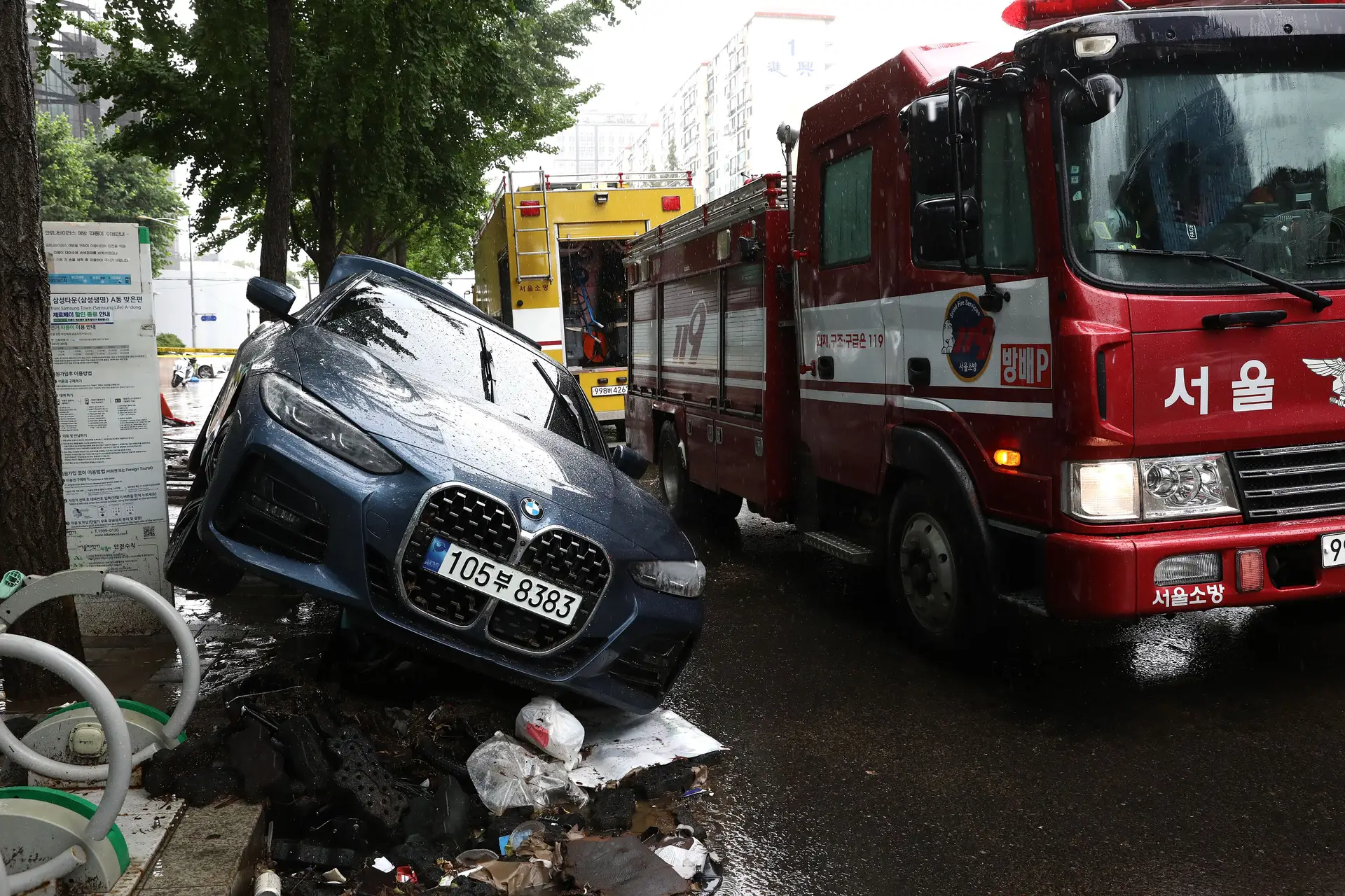 Oito mortos em Seul devido às chuvas mais fortes em 80 anos