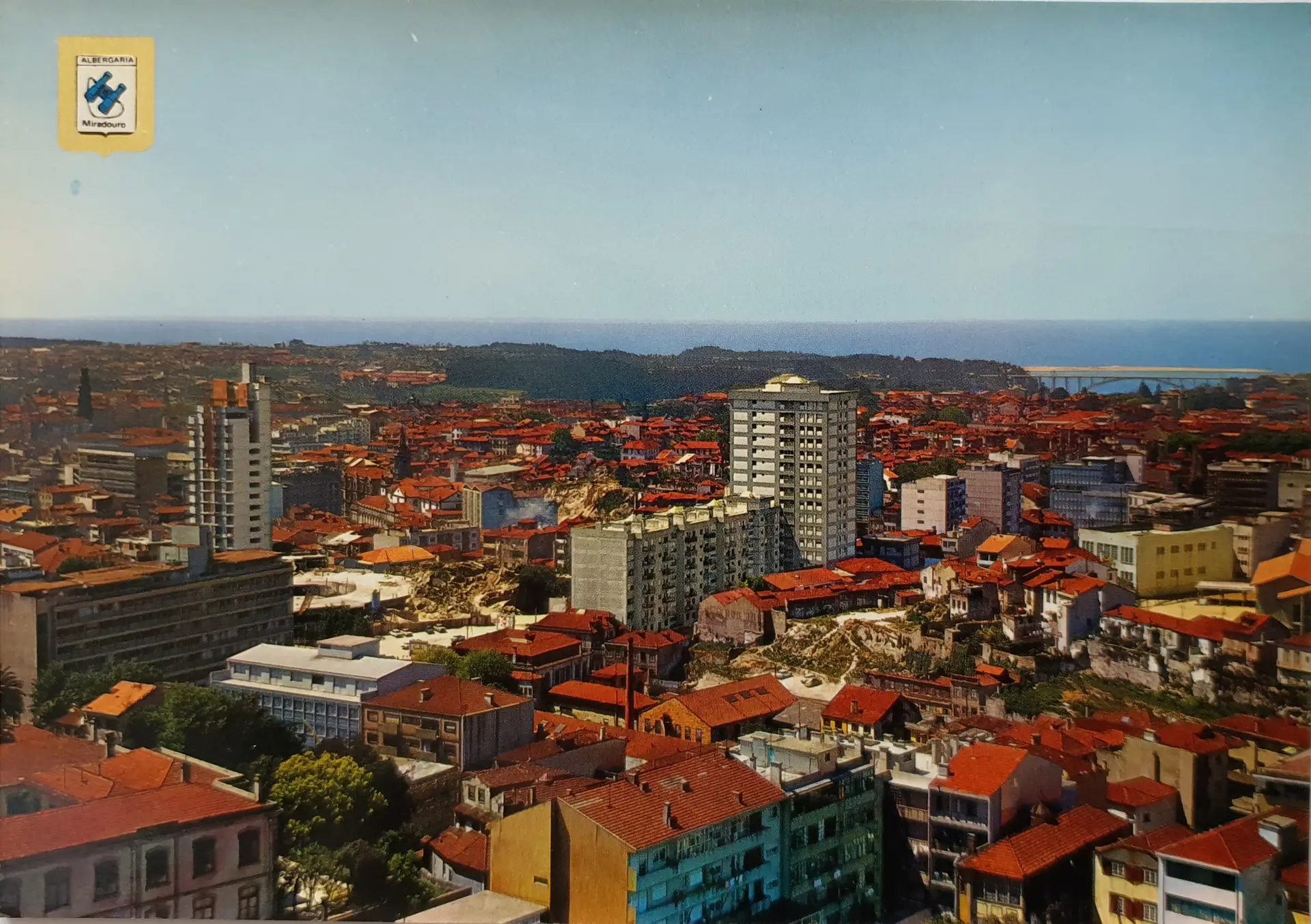 A vista do Porto após a inauguração do hotel e restaurante em 1969