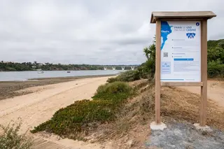 Praia das Furnas Rio, em Vila Nova de Milfontes