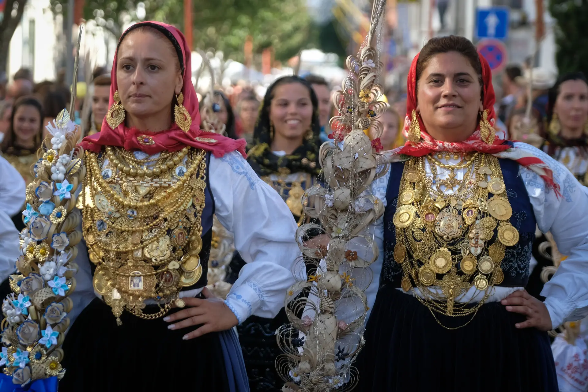 Desfile da Mordomia pelas ruas de Viana do Castelo, em agosto de 2019