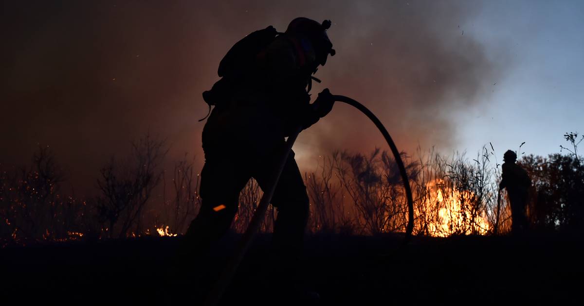 Quase 200 operacionais combatem chamas em incêndio em Leiria