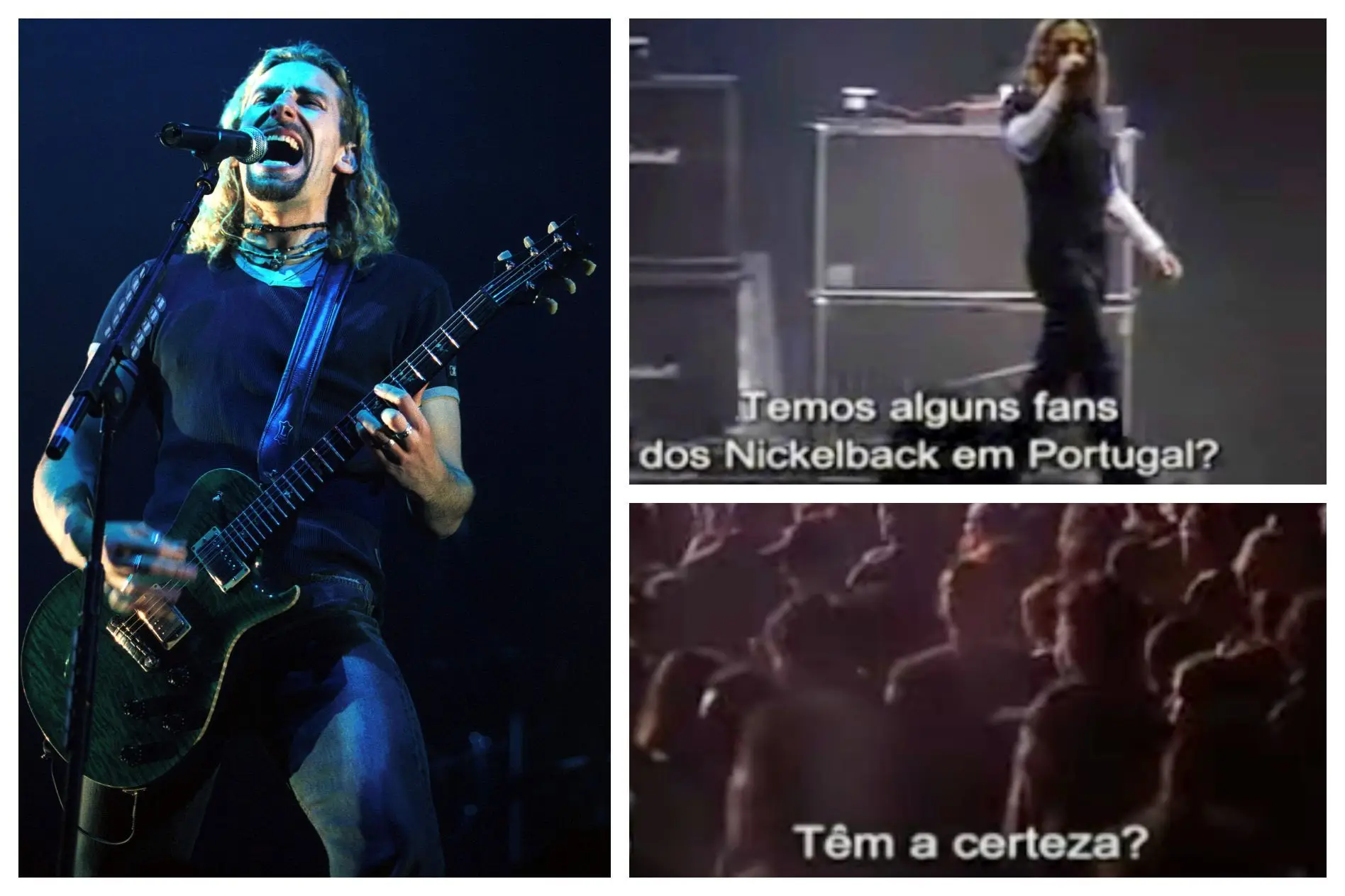 Há 20 anos, os Nickelback eram 'expulsos' à lei da força do Festival da Ilha do Ermal
