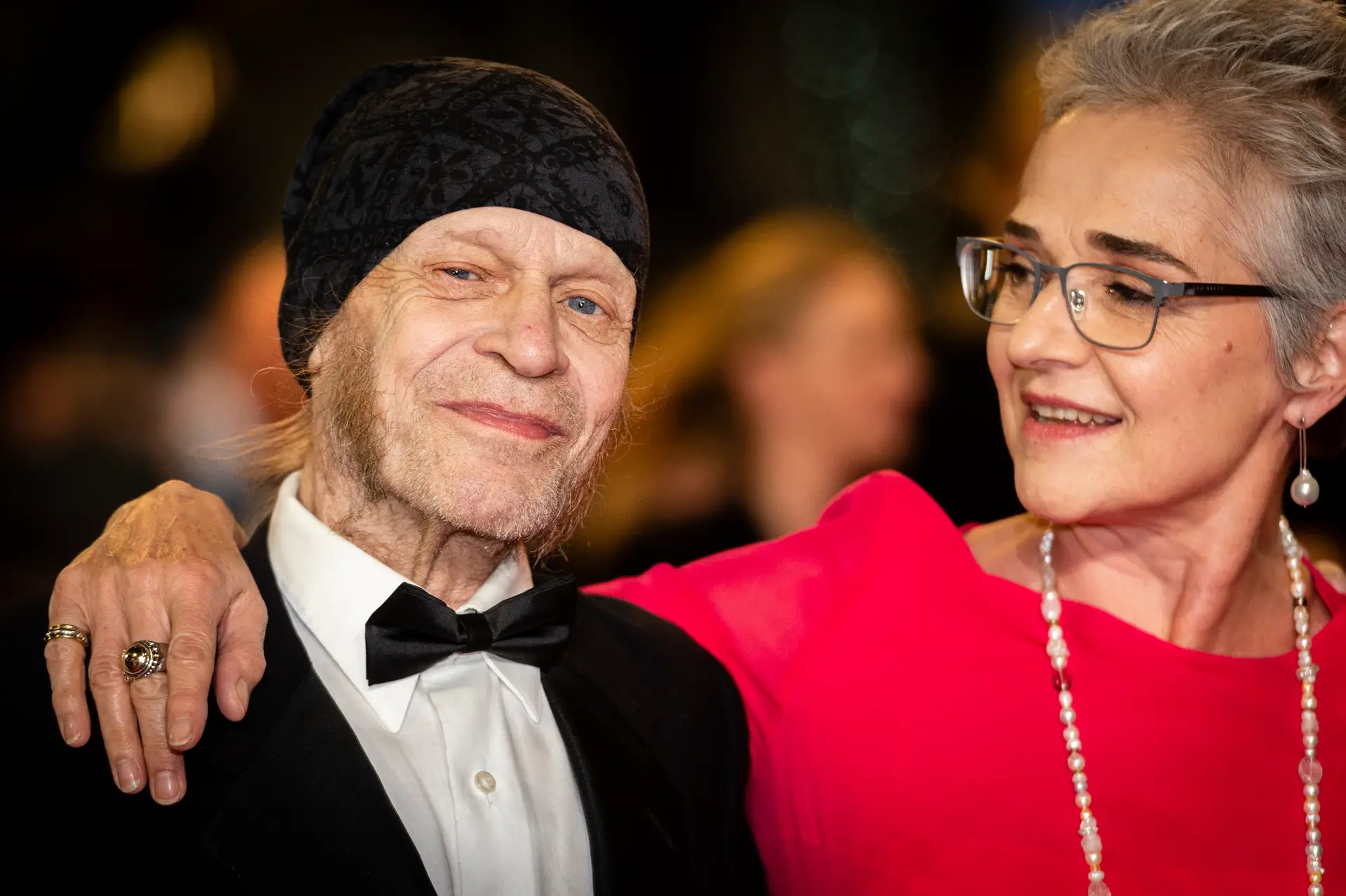 Leon Vitali e Katharina Kubrick em Cannes