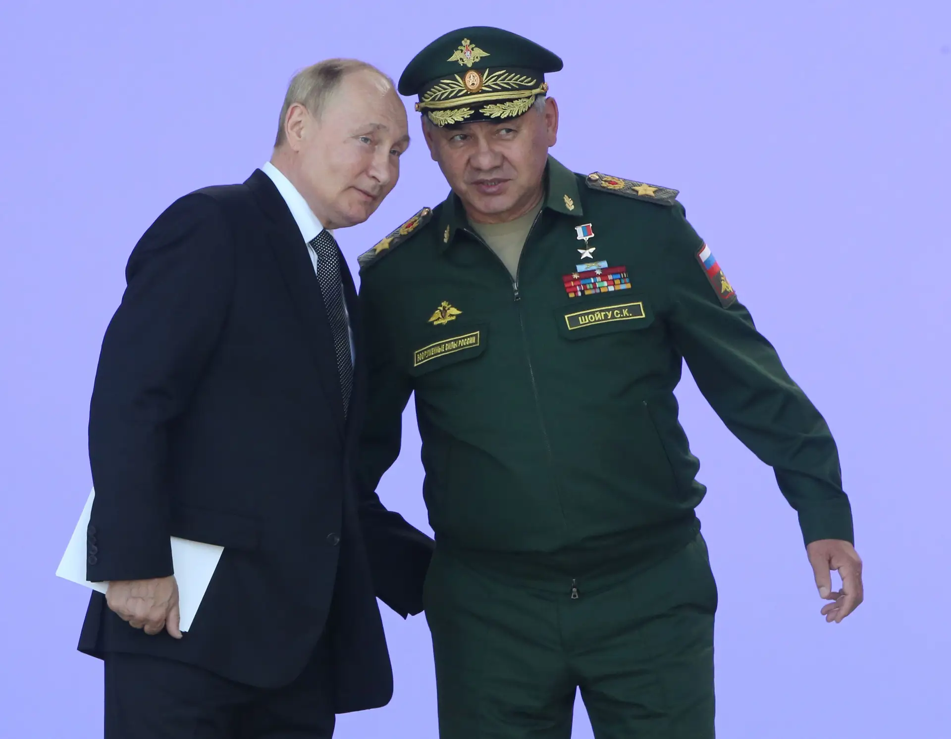 Sergei Shoigu e Vladimir Putin