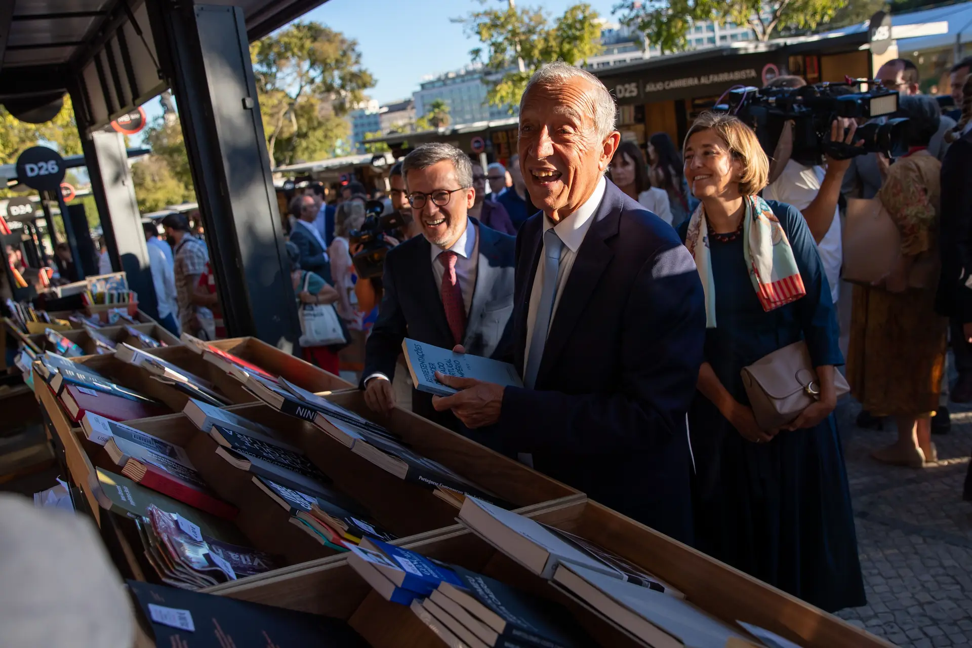 O Presidente visitou a Feira do Livro de Lisboa