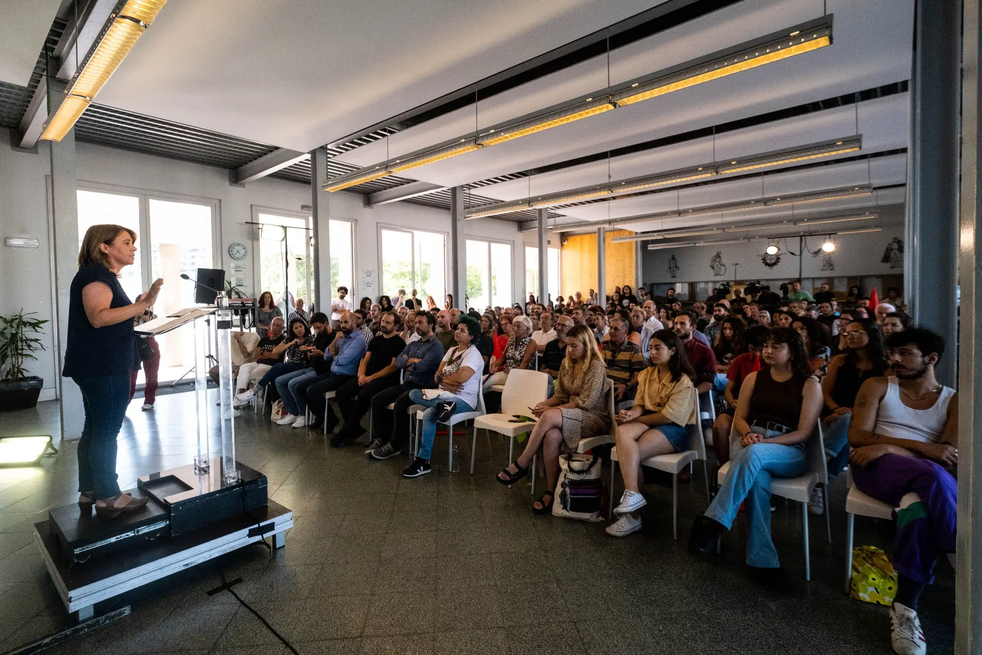 Encerramento da coordenadora do Bloco foi o discurso mais participado e ovacionado