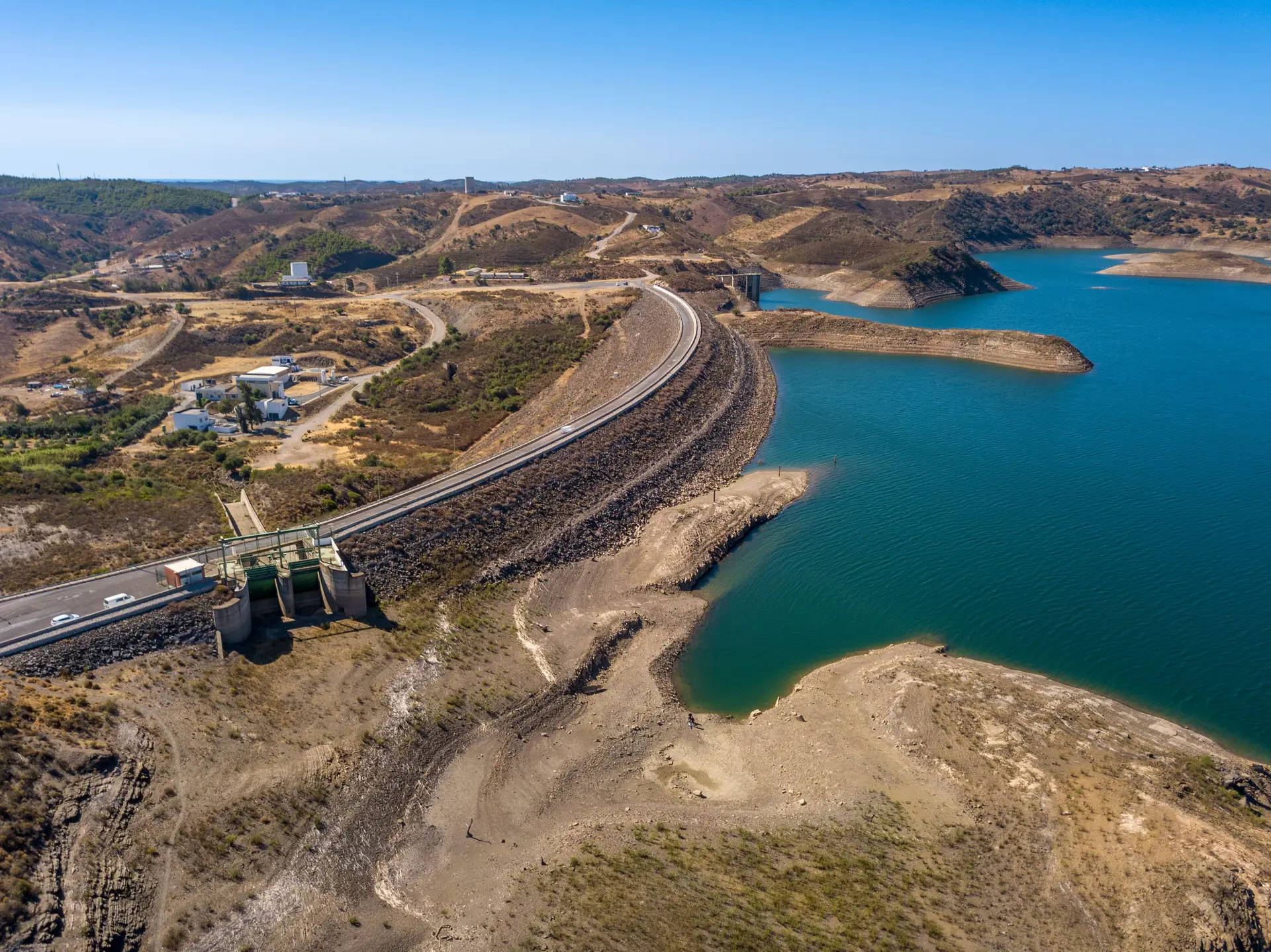 Barragem do Beliche, Algarve, setembro de 2022