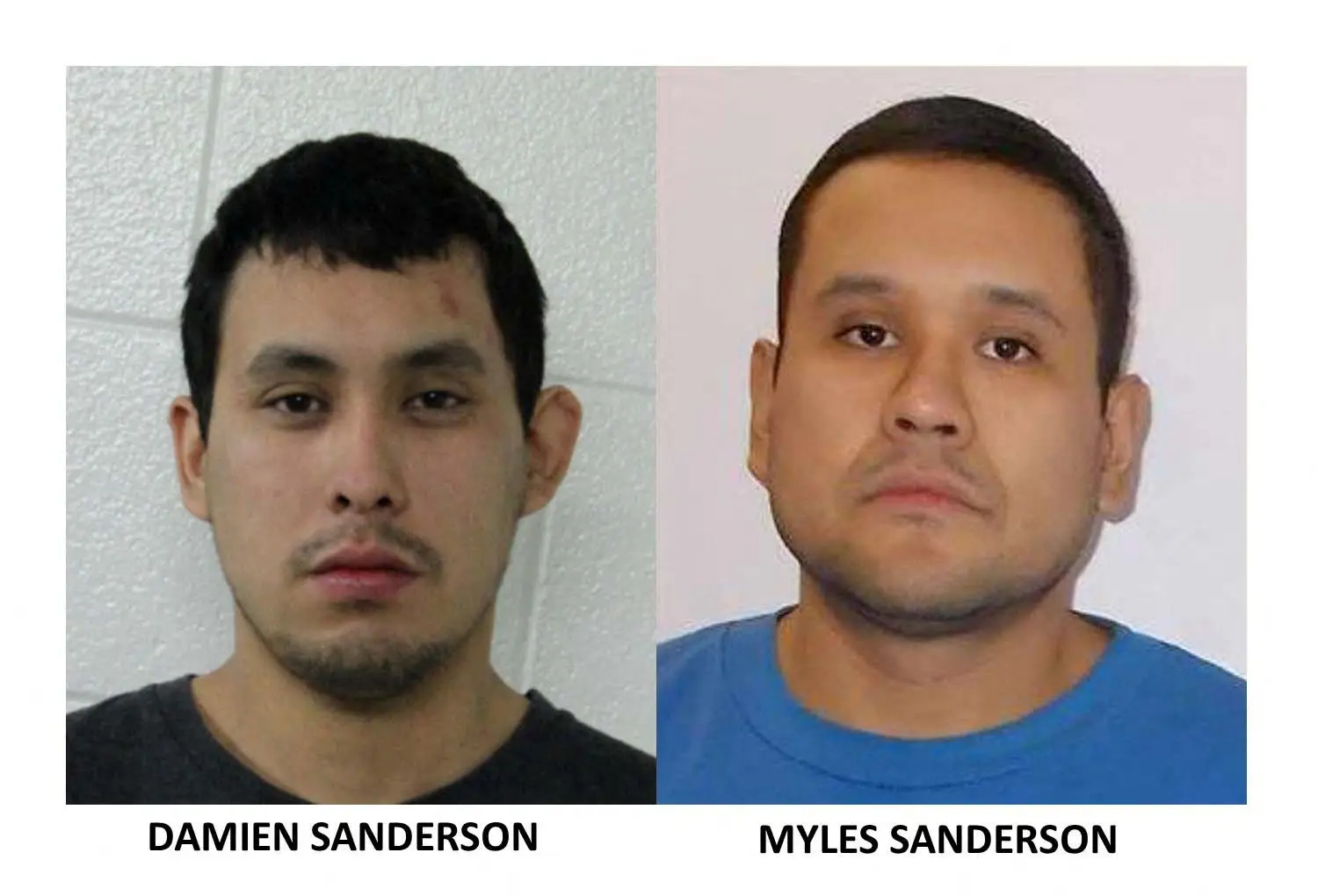 Damien Sanderson e Myles Sanderson, considerados suspeitos pela polícia canadiana do ataque na província de Saskatchewan