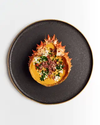 Salmorejo de santola