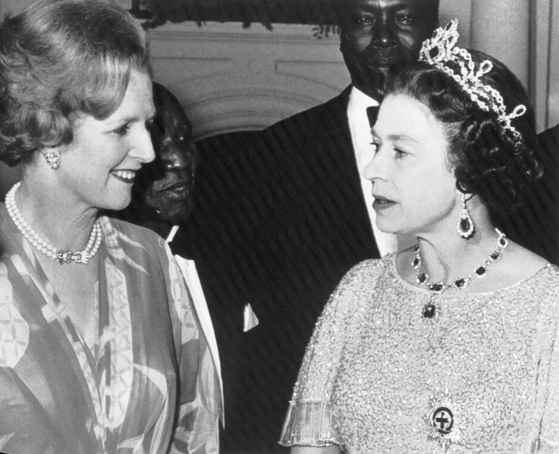Com Margaret Thatcher, a sua principal interlocutora política entre 1979 e 1990, enquanto primeira-ministra do reino