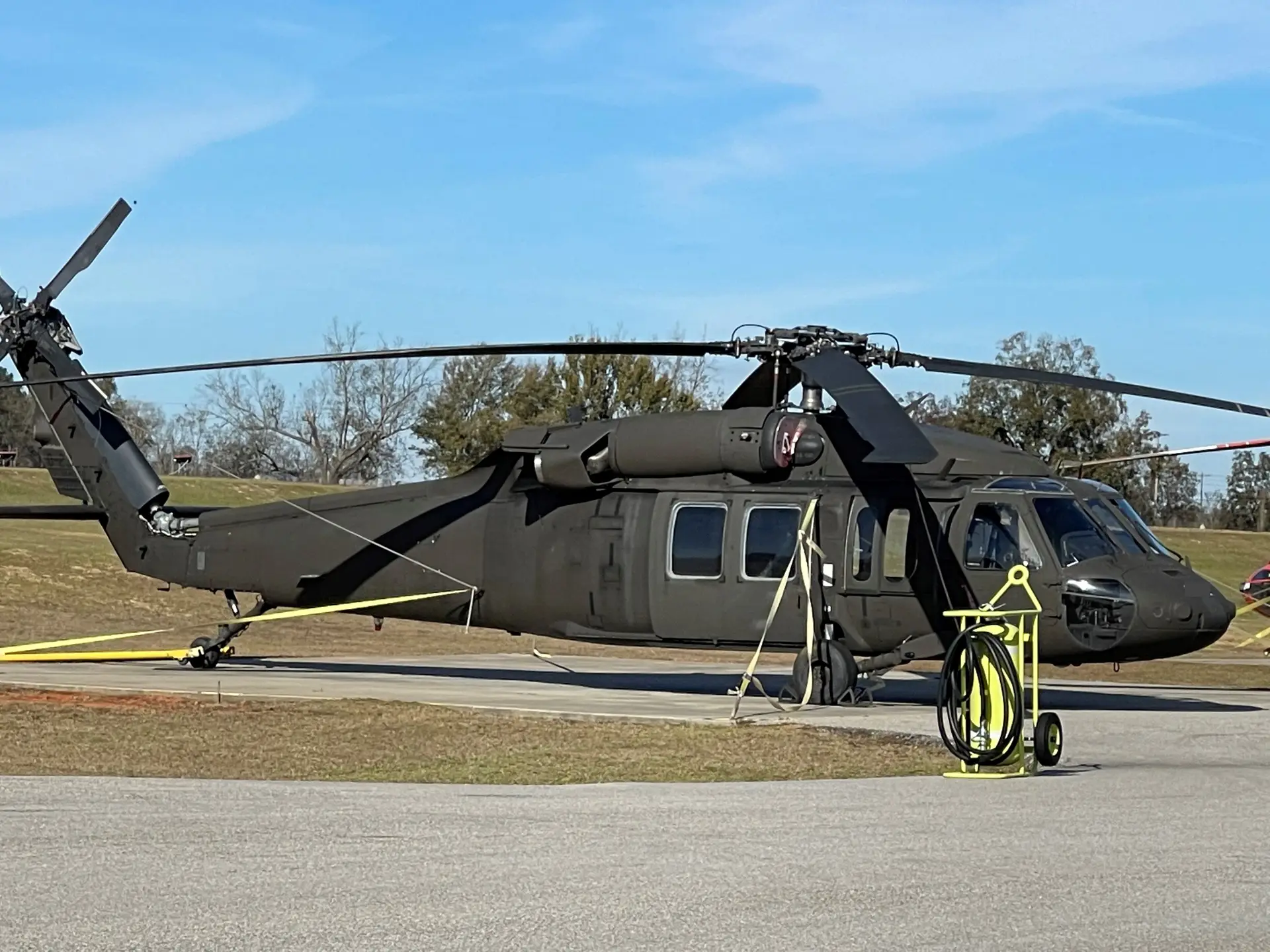 Helicóptero norte-americano Black Hawk comprado pela Força Aérea para o dispositivo de combate a fogos