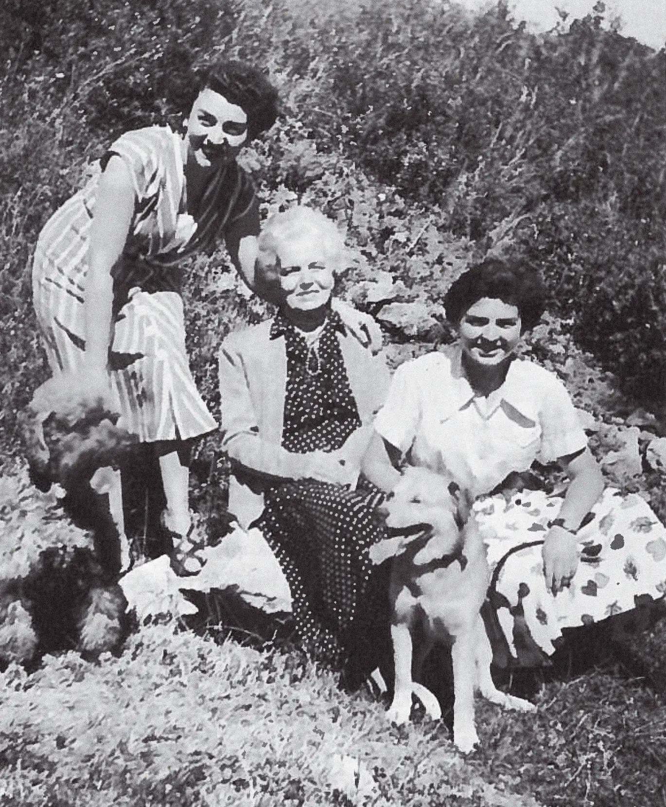 Três gerações Palhota: Annie, a mãe, Armanda, e a avó Madalena