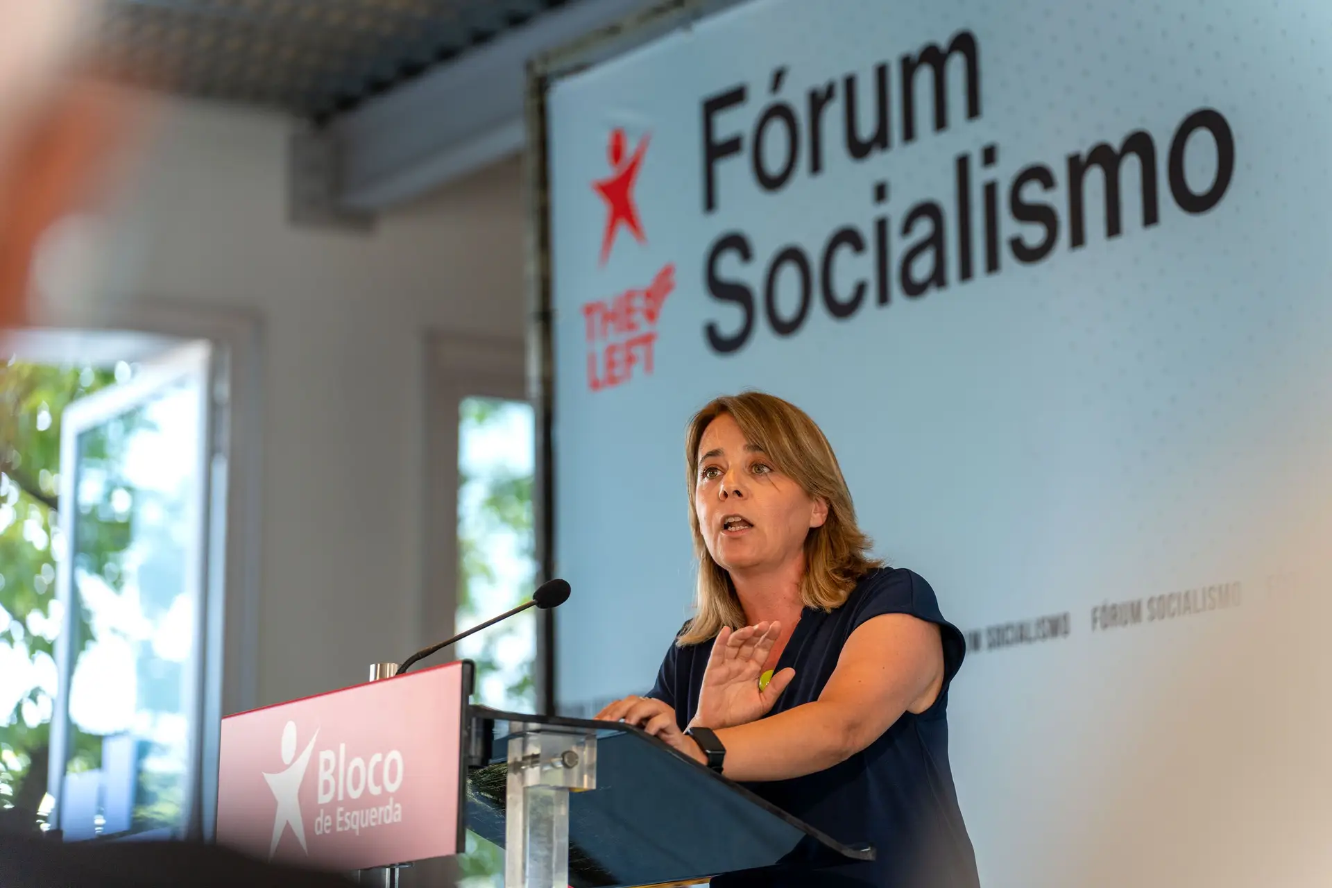 Coordenadora do Bloco de Esquerda, Catarina Martins
