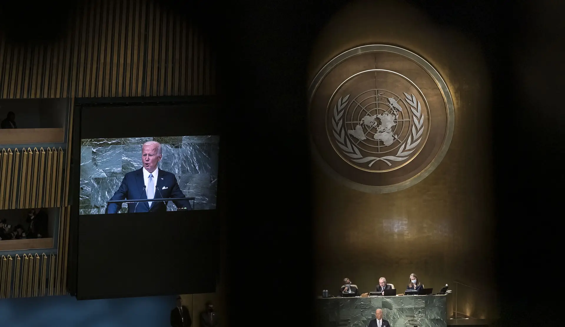 Intervenção do Presidente americano, Joe Biden, durante a 77ª sessão da Assembleia-Geral das Nações Unidas 
