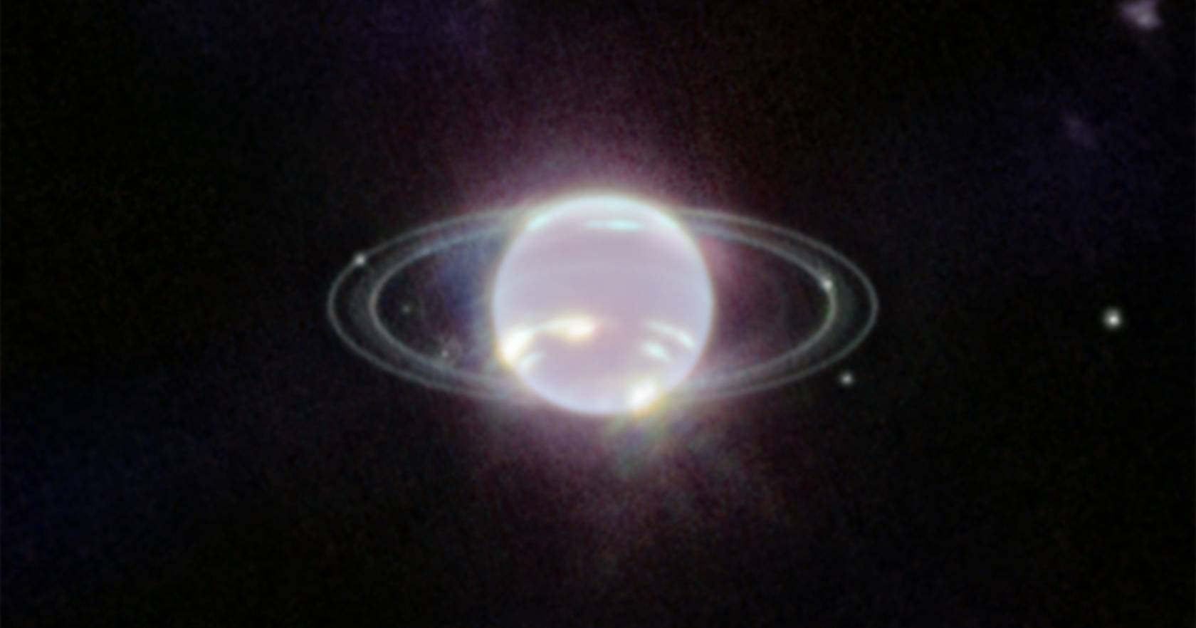 James Webb revela a mais nítida imagem dos anéis de Neptuno