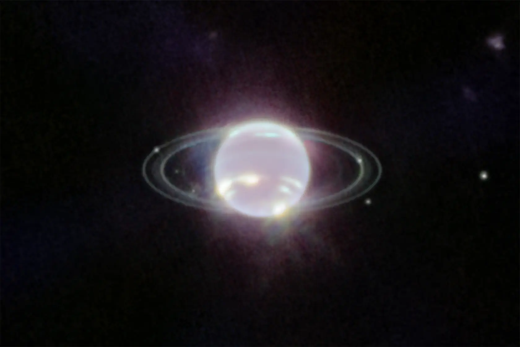 James Webb revela a mais nítida imagem dos anéis de Neptuno