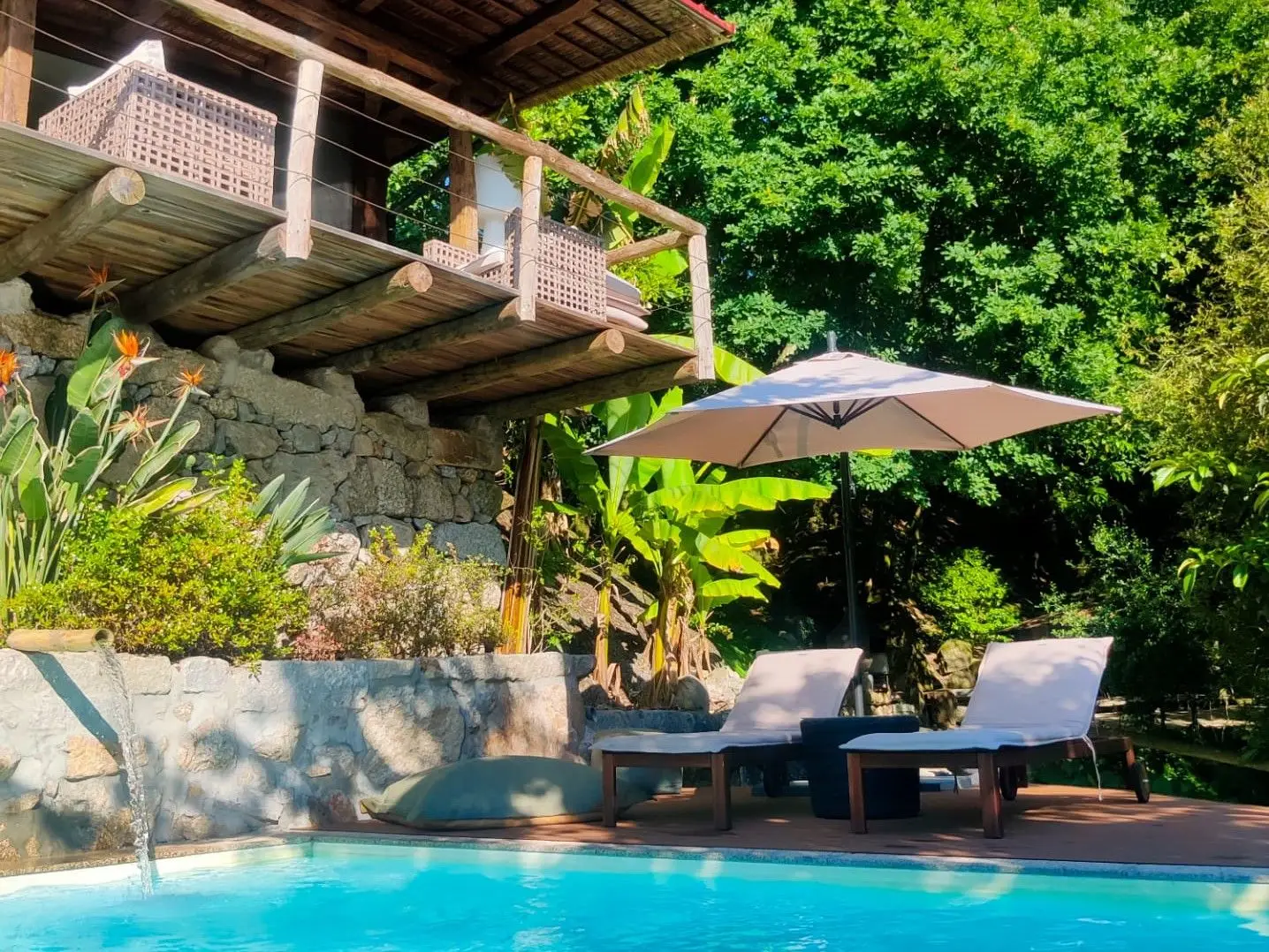 A piscina do Refúgio Saltus