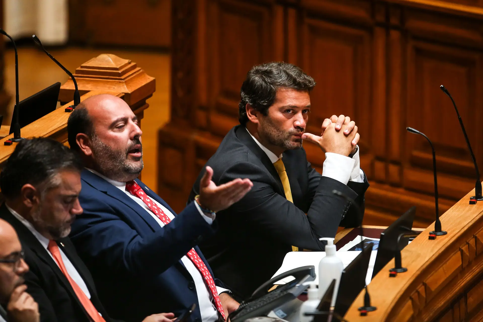 André Ventura e Pedro Pinto, líder parlamentar do Chega