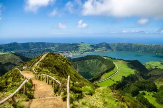 Miradouro da Grota do Inferno, na ilha de São Miguel, nos Açores