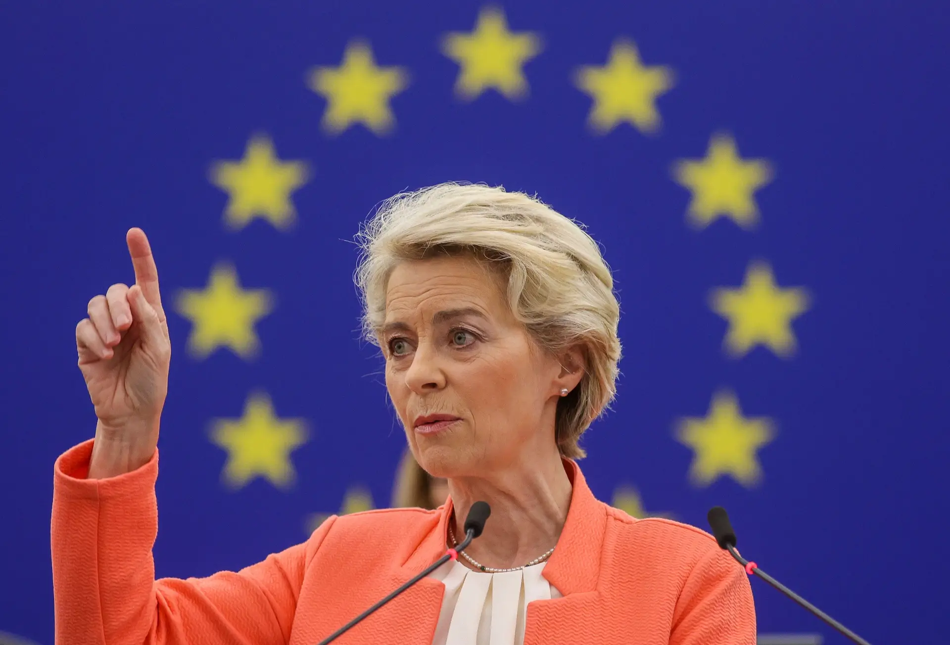 A presidente da Comissão Europeia, Ursula von der Leyen